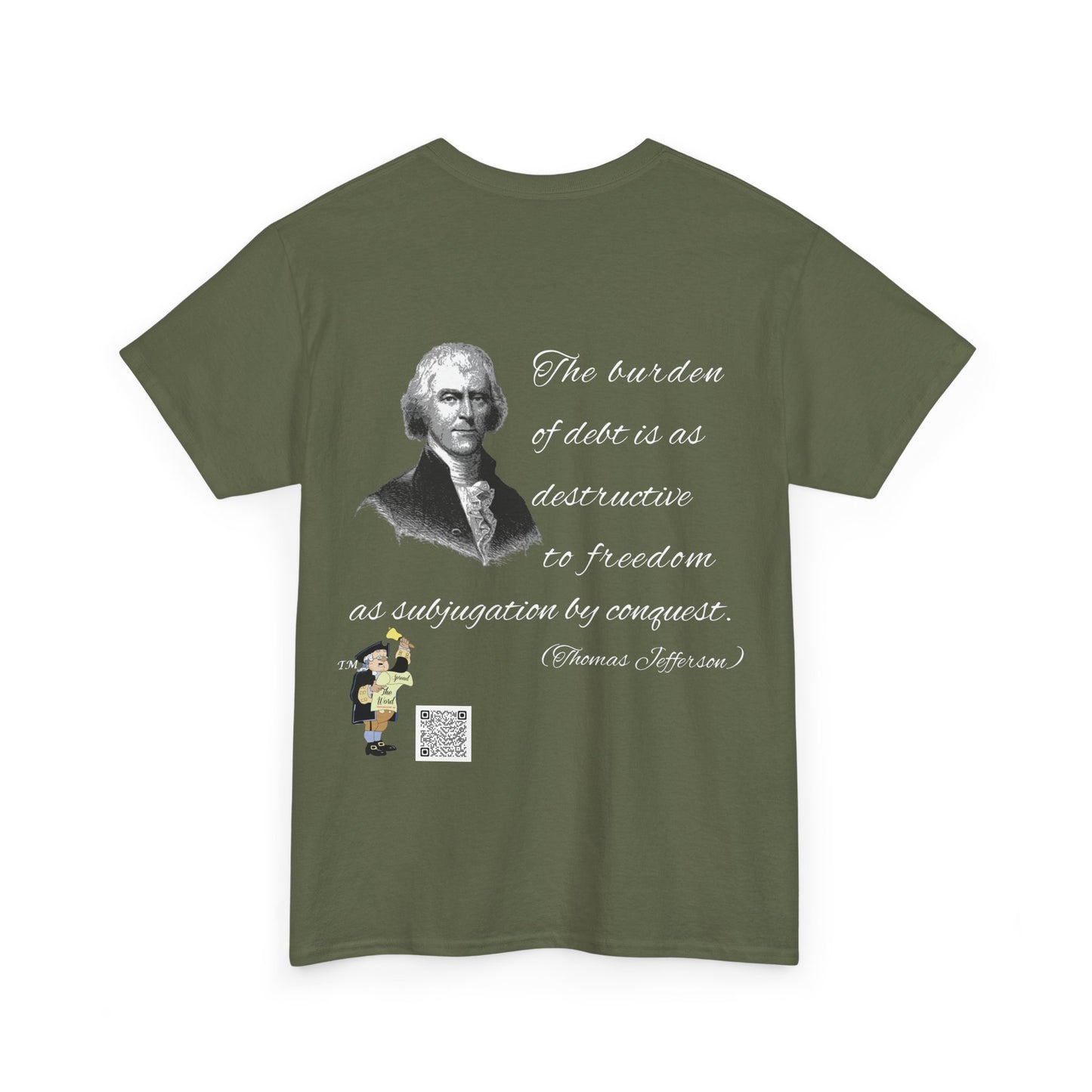 Thomas Jefferson Unisex Heavy Cotton Tee