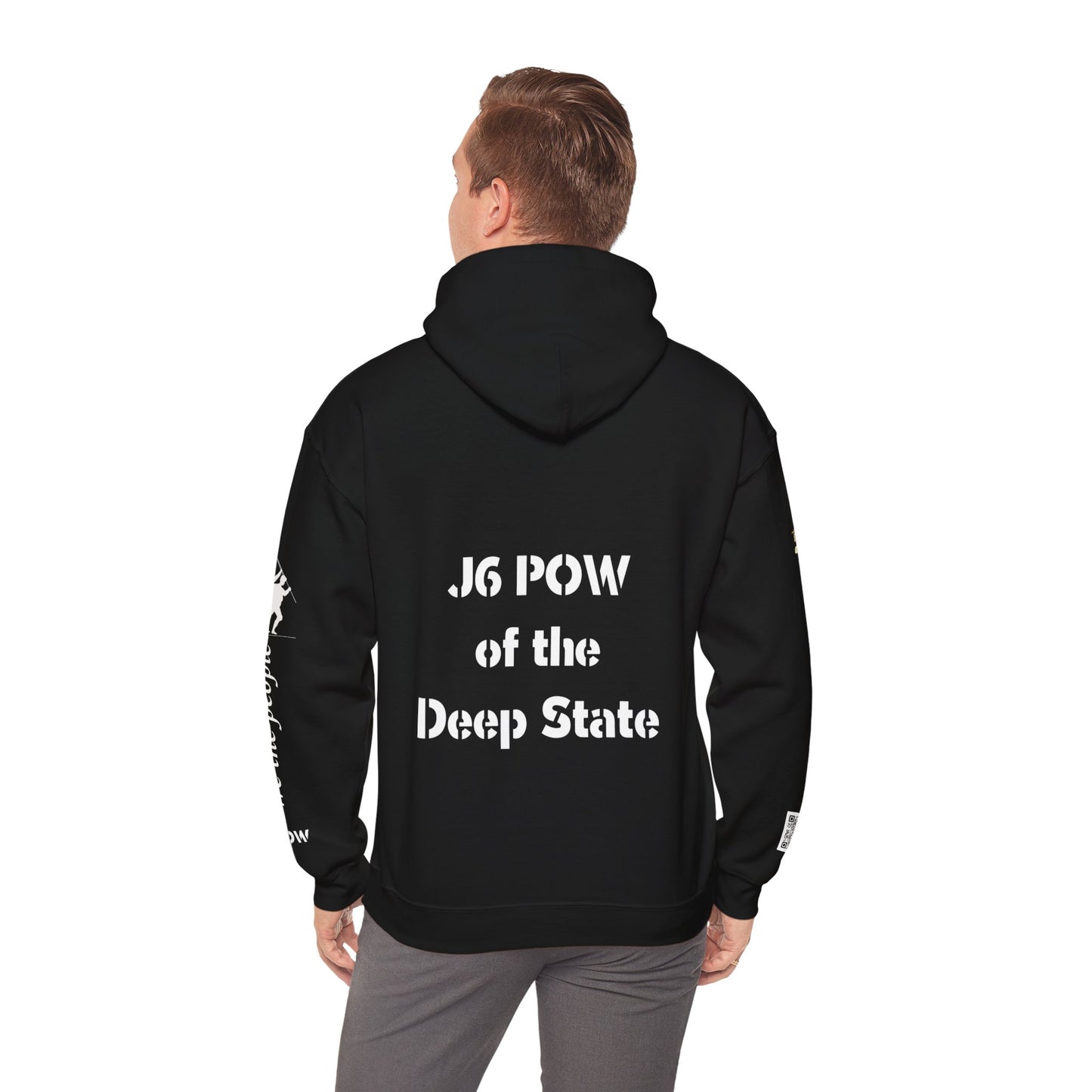J6 POW of the Deep State! Unisex Heavy Blend™ Hooded Sweatshirt