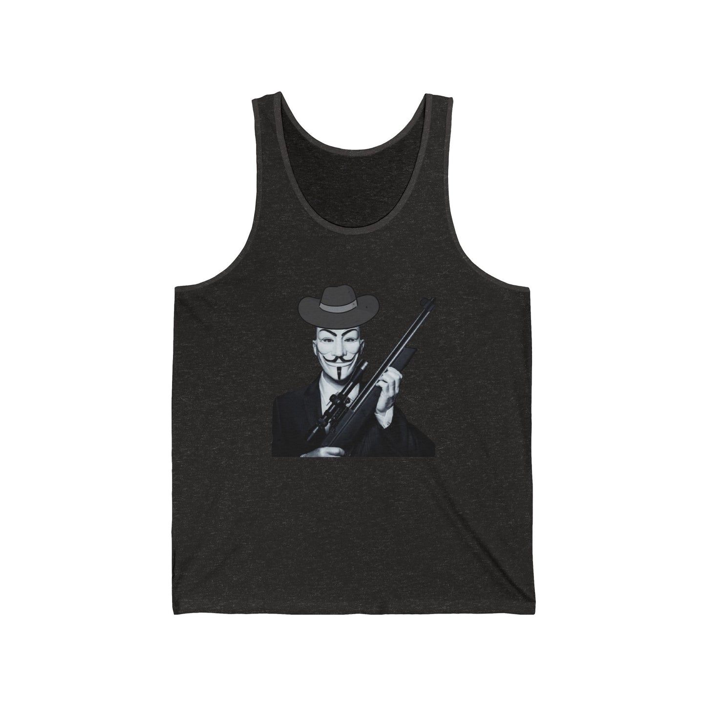 Guy Fawkes Bella Canvas Tank, Graphic Tee, Casual Wear, Unique Gift, Streetwear, Summer Fashion, Protest Shirt