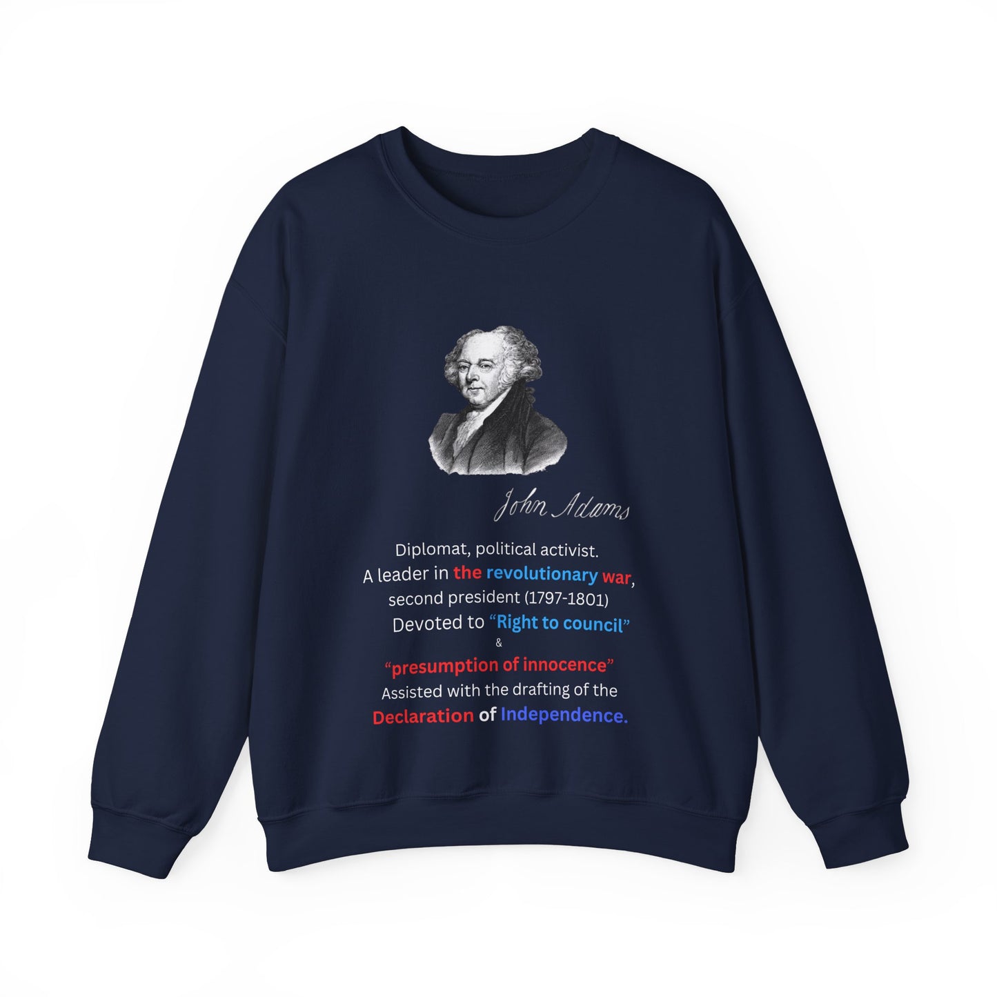John Adams Unisex Heavy Blend™ Crewneck Sweatshirt
