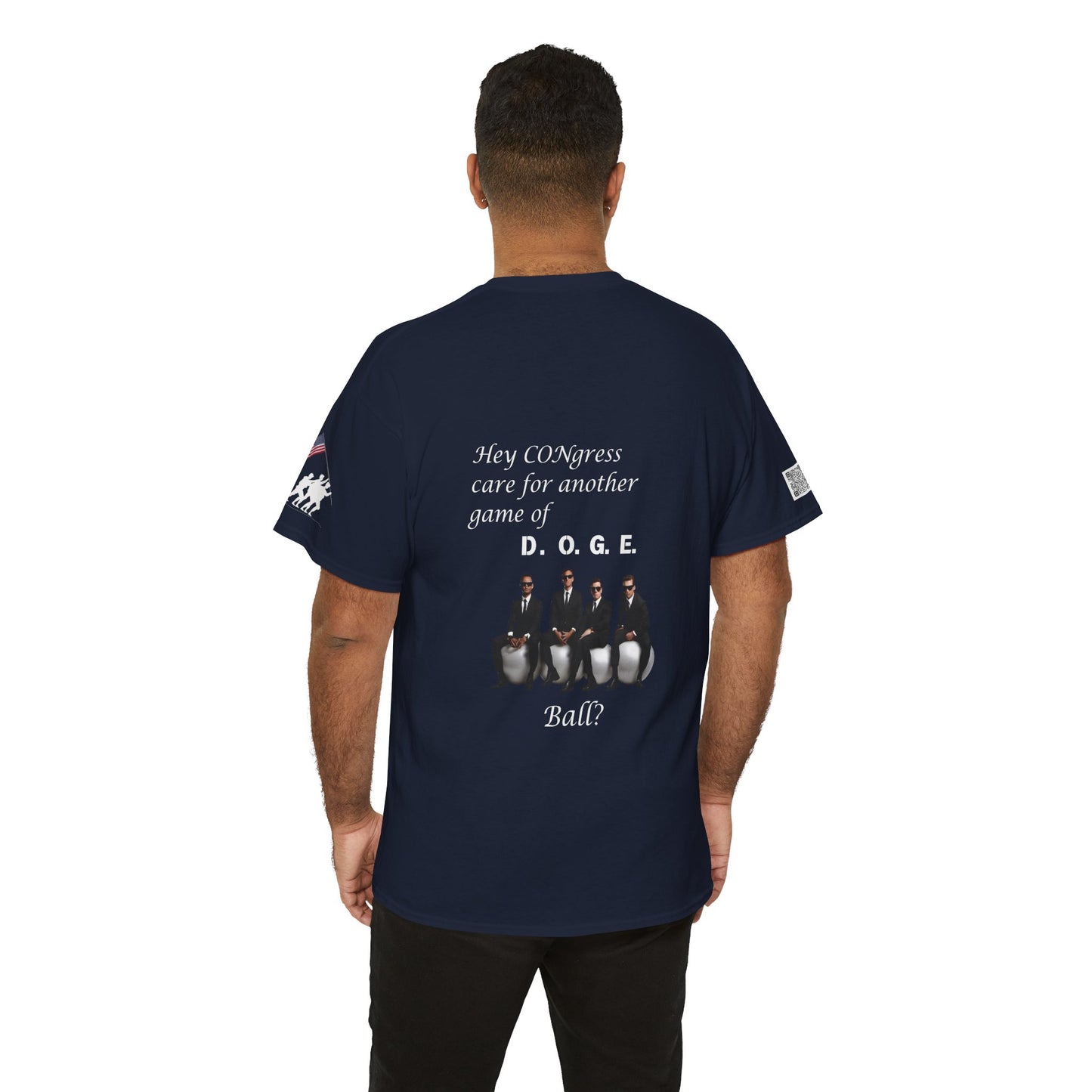 Game of D.O.G.E. Ball Design, Funny Unisex Heavy Cotton Tee, Perfect for Casual Style and Gatherings