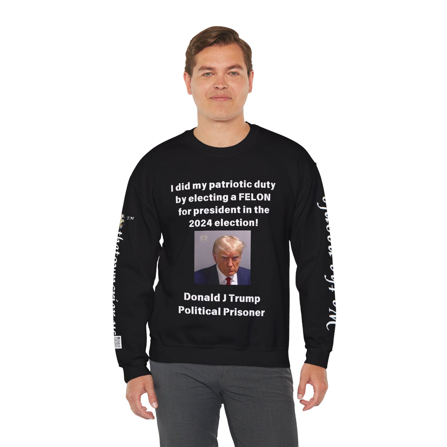 Felon for President! Unisex Heavy Blend™ Crewneck Sweatshirt