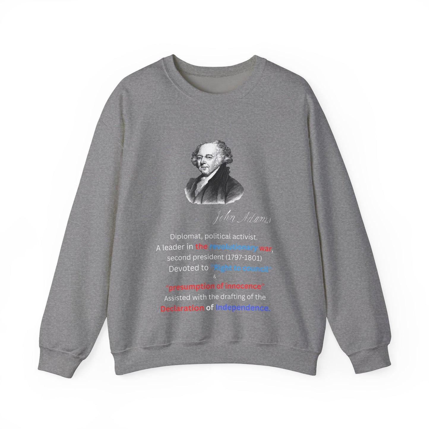 John Adams Unisex Heavy Blend™ Crewneck Sweatshirt
