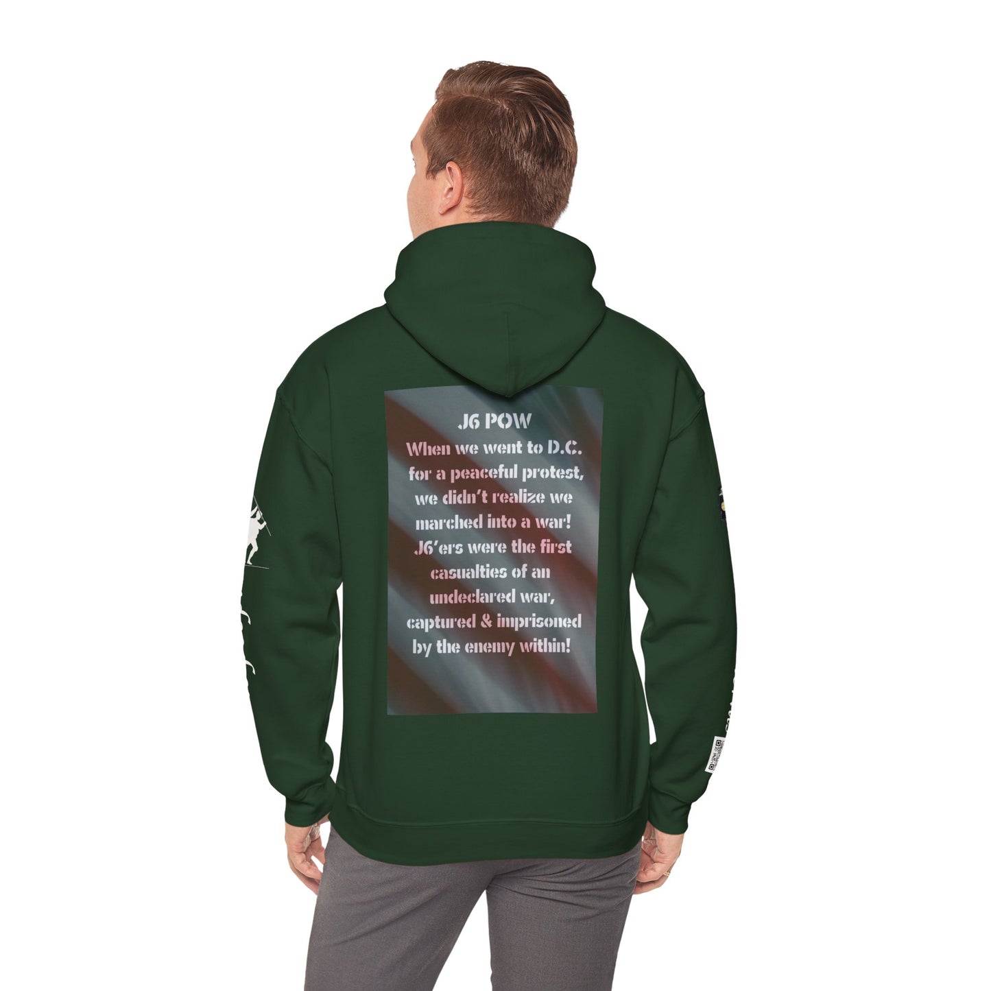 J6 POW DC. Unisex Heavy Blend™ Hooded Sweatshirt