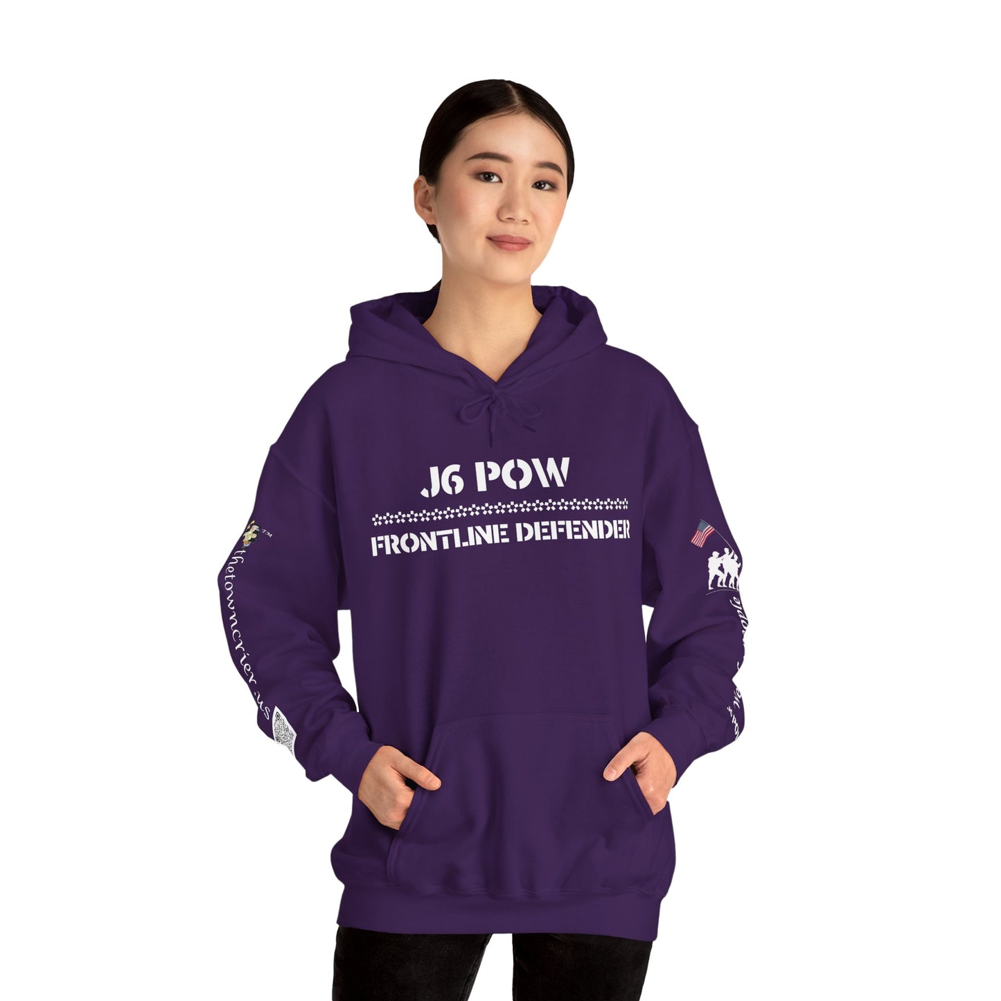 J6 POW of the Deep State! Unisex Heavy Blend™ Hooded Sweatshirt