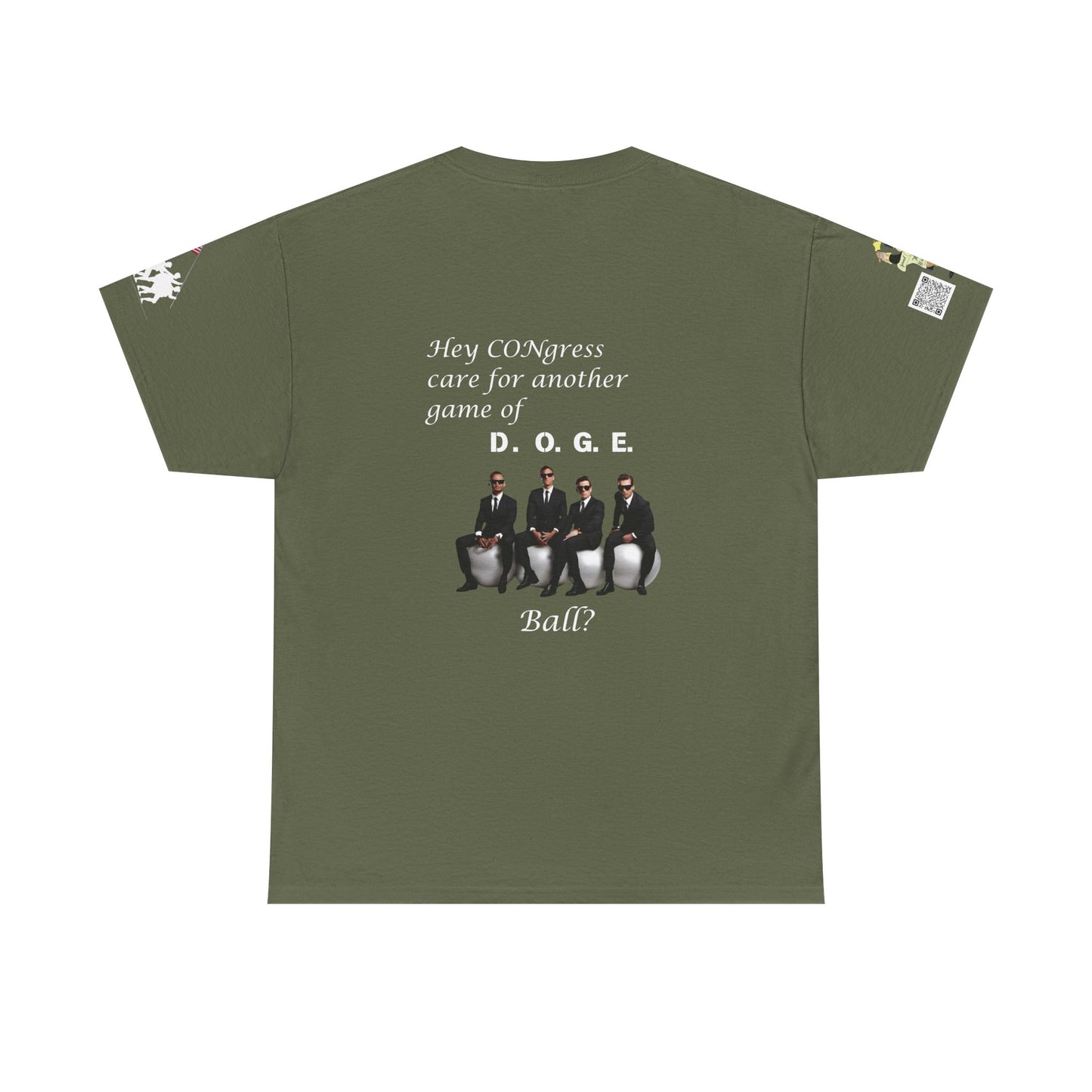 Game of D.O.G.E. Ball Design, Funny Unisex Heavy Cotton Tee, Perfect for Casual Style and Gatherings