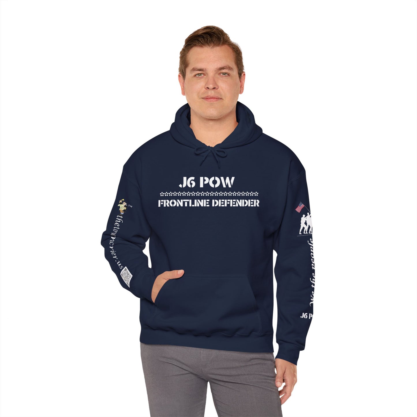 J6 POW of the Deep State! Unisex Heavy Blend™ Hooded Sweatshirt