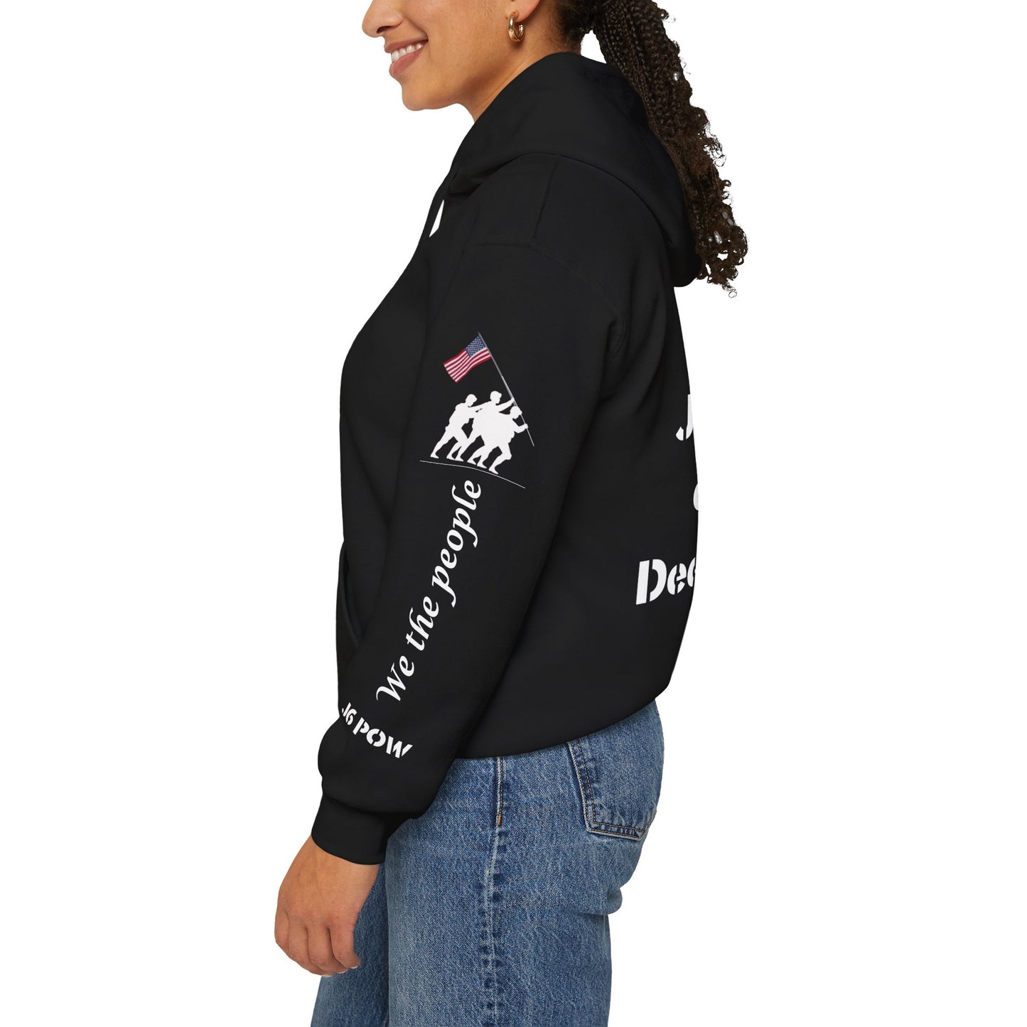 J6 POW of the Deep State! Unisex Heavy Blend™ Hooded Sweatshirt
