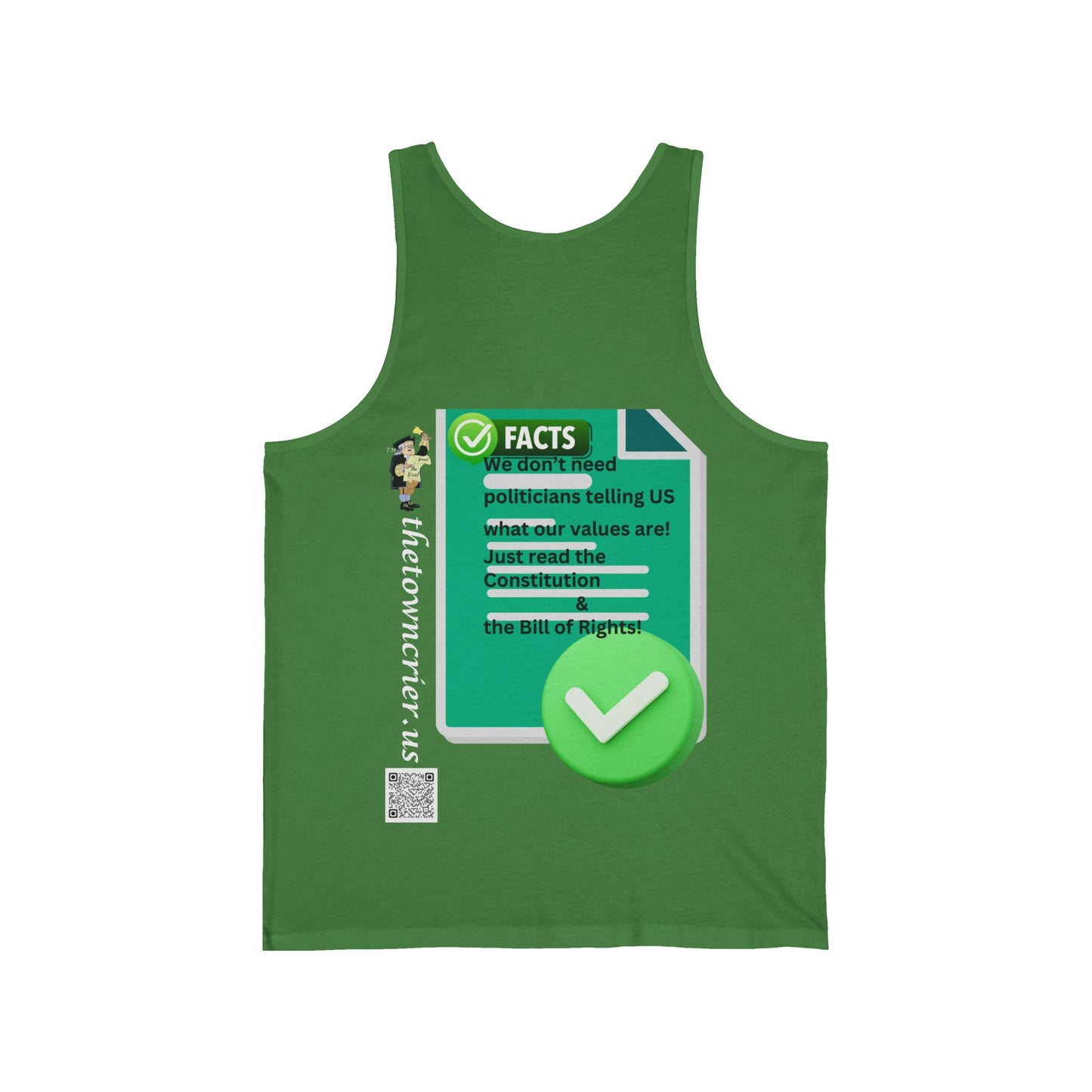 Fact Check This Bella Canvas Tank Top - Vibrant Graphic Tee for Summer, Casual Wear, Workout, Gift, Men & Women
