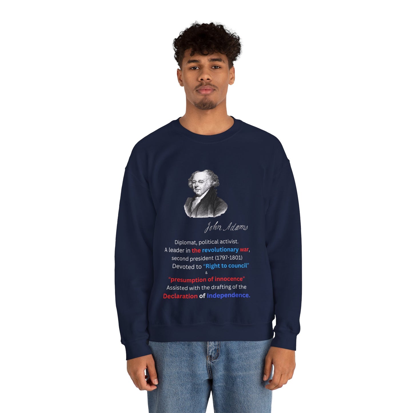 John Adams Unisex Heavy Blend™ Crewneck Sweatshirt