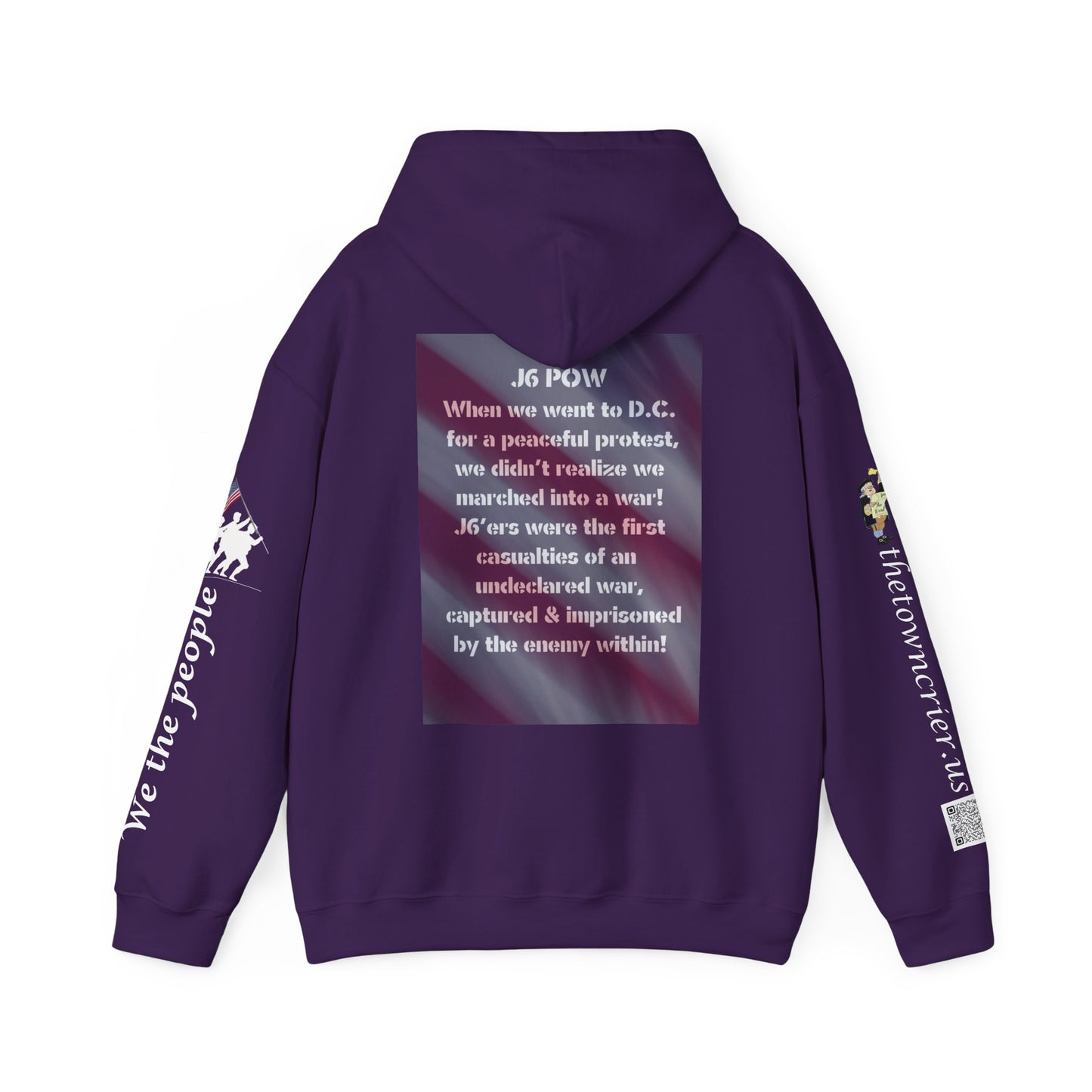 J6 POW DC. Unisex Heavy Blend™ Hooded Sweatshirt