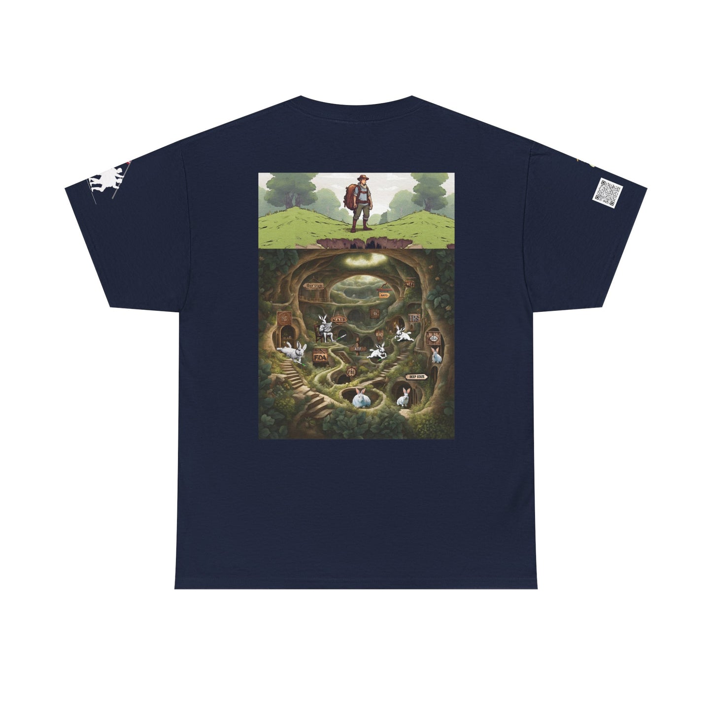 Pirate Bunny Unisex Heavy Cotton Tee - Adventure-Inspired Graphic T-Shirt