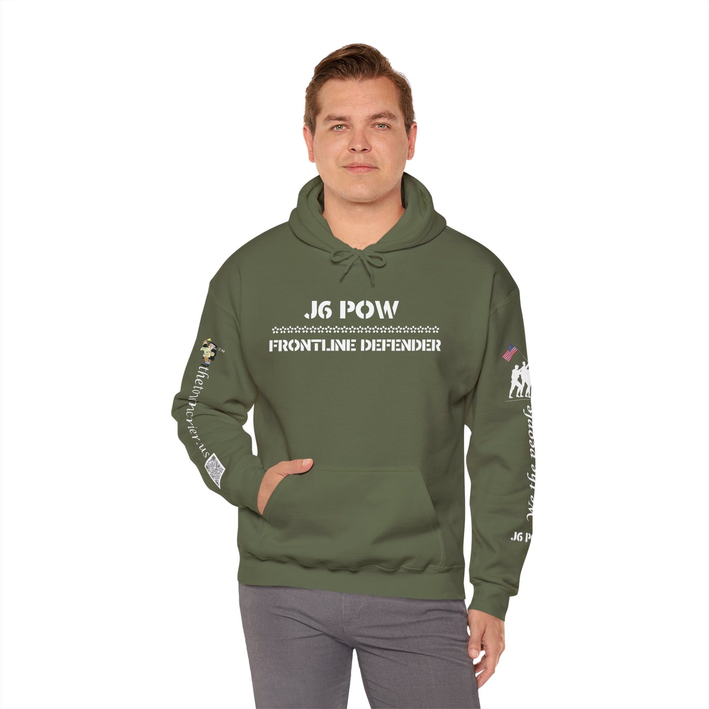 J6 POW of the Deep State! Unisex Heavy Blend™ Hooded Sweatshirt