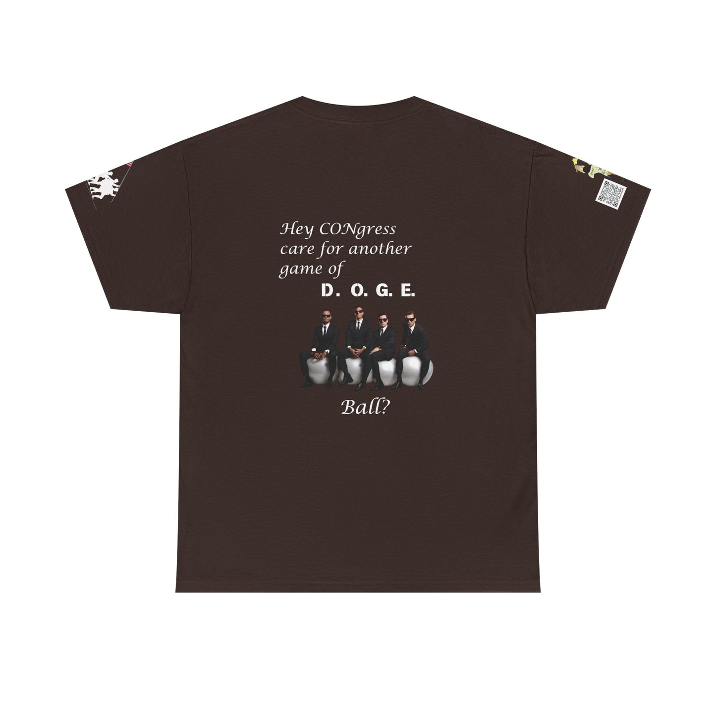 Game of D.O.G.E. Ball Design, Funny Unisex Heavy Cotton Tee, Perfect for Casual Style and Gatherings