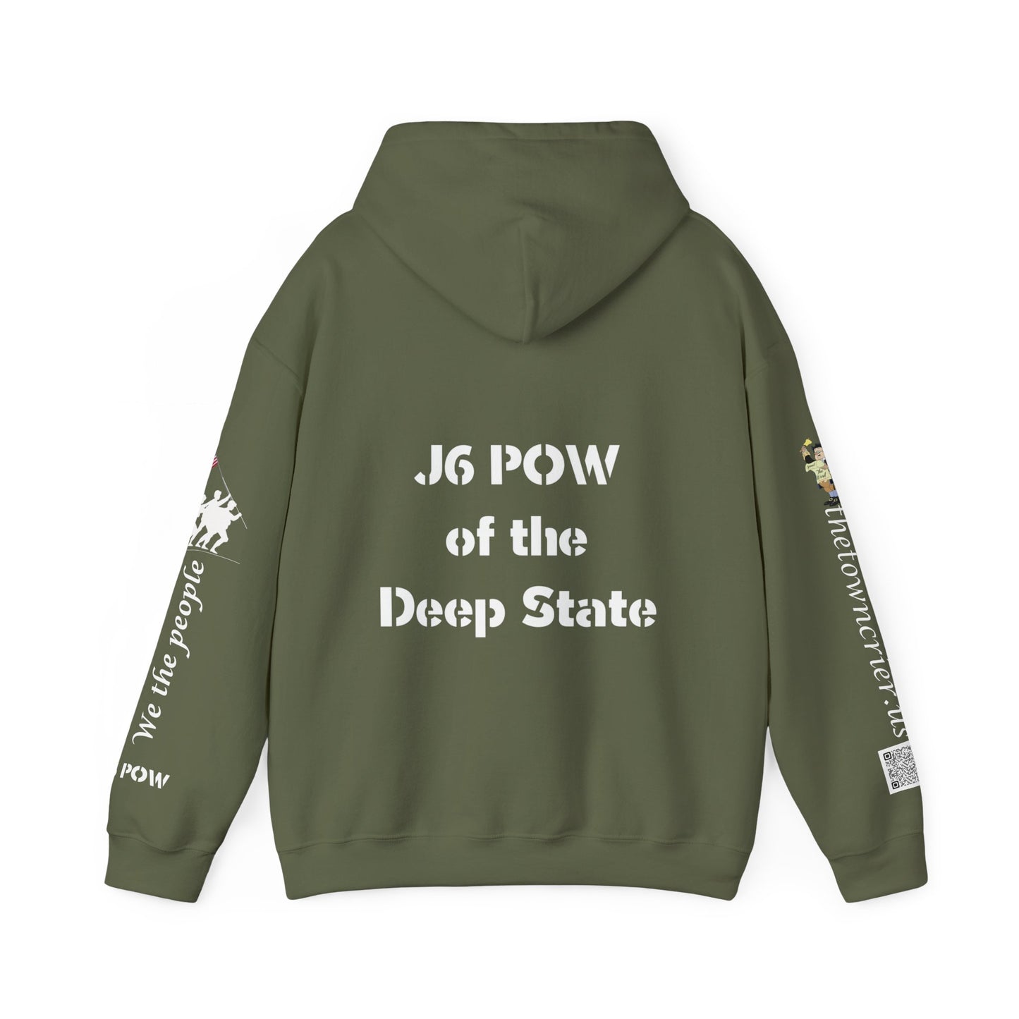 J6 POW of the Deep State! Unisex Heavy Blend™ Hooded Sweatshirt
