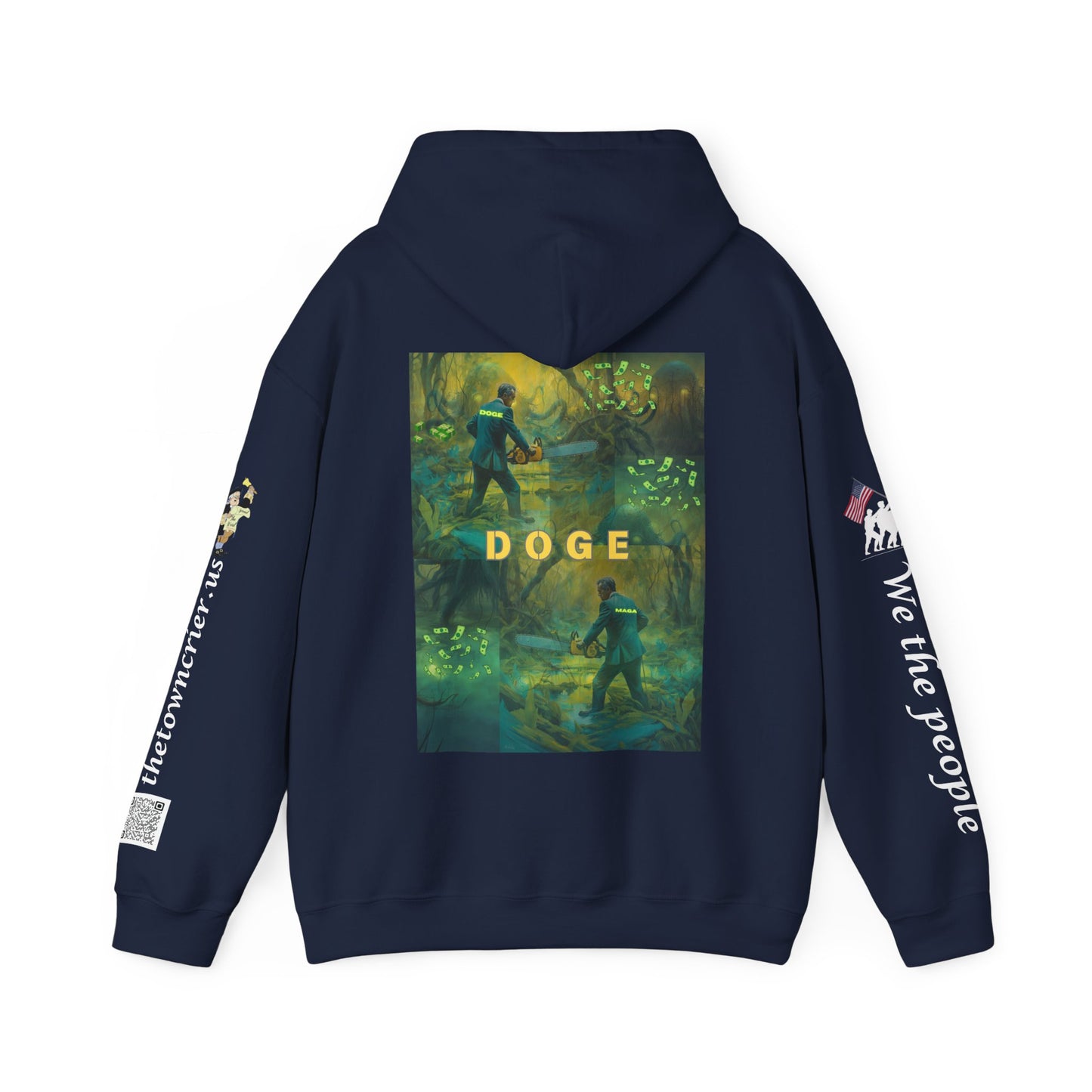 DOGE PANIC MONEY IN DC! Unisex Heavy Blend™ Hooded Sweatshirt