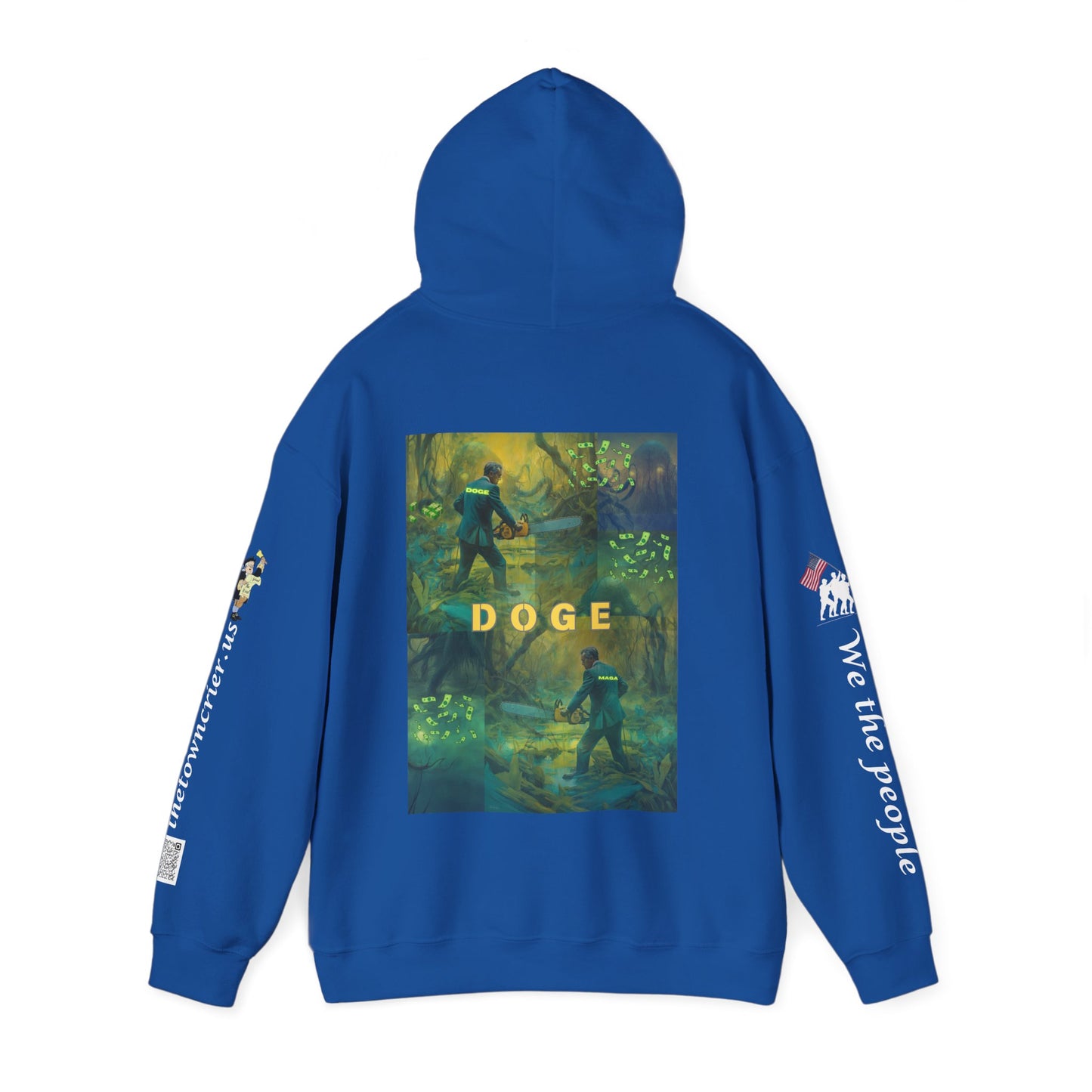 DOGE PANIC MONEY IN DC! Unisex Heavy Blend™ Hooded Sweatshirt