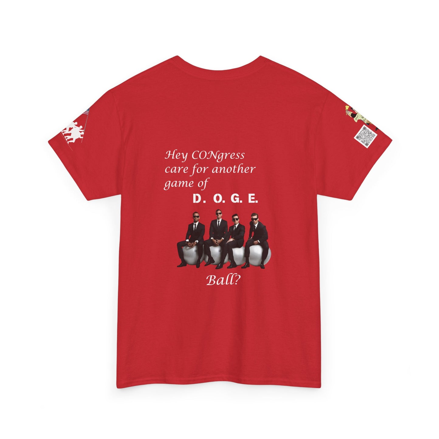 Game of D.O.G.E. Ball Design, Funny Unisex Heavy Cotton Tee, Perfect for Casual Style and Gatherings
