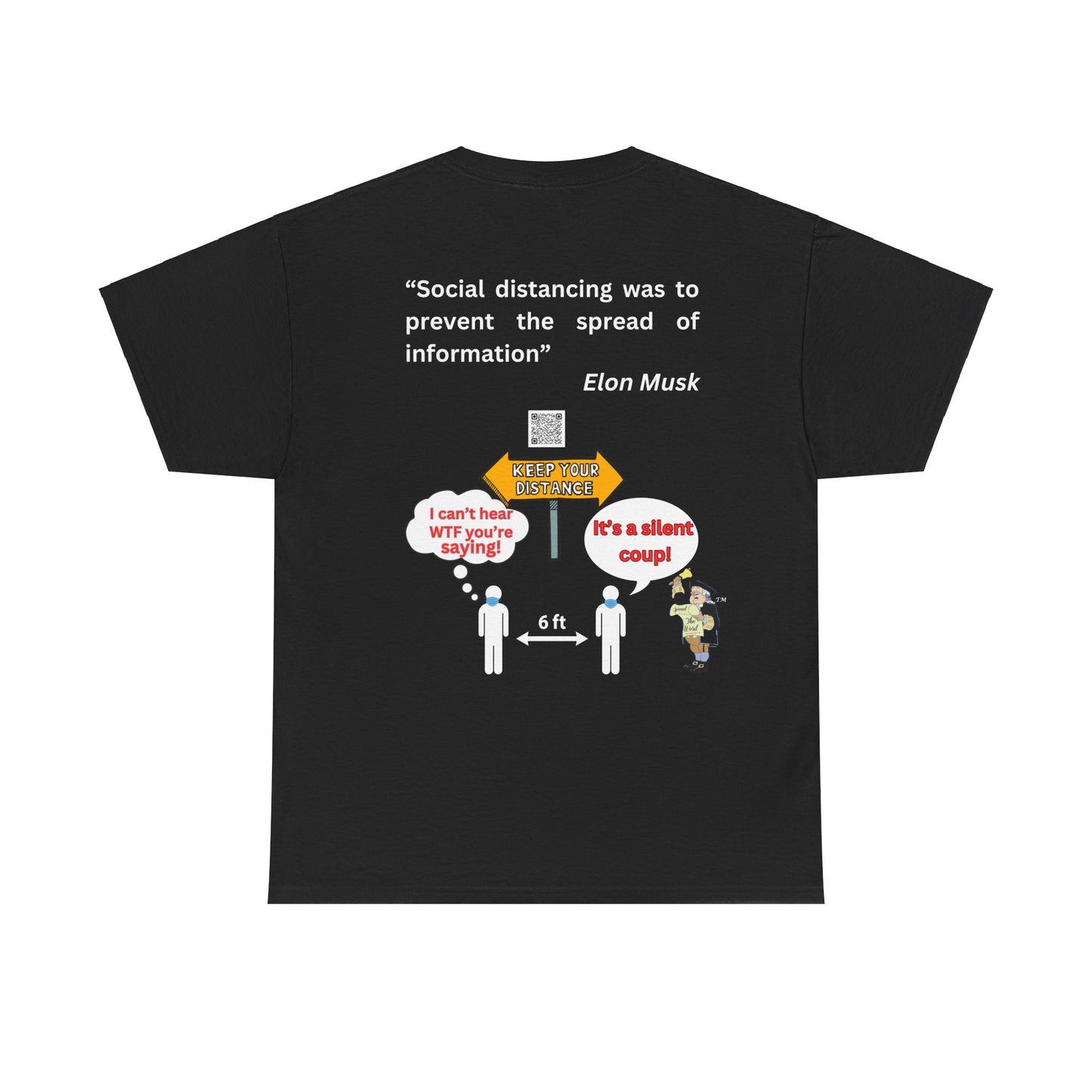 Social Distancing Unisex Heavy Cotton Tee