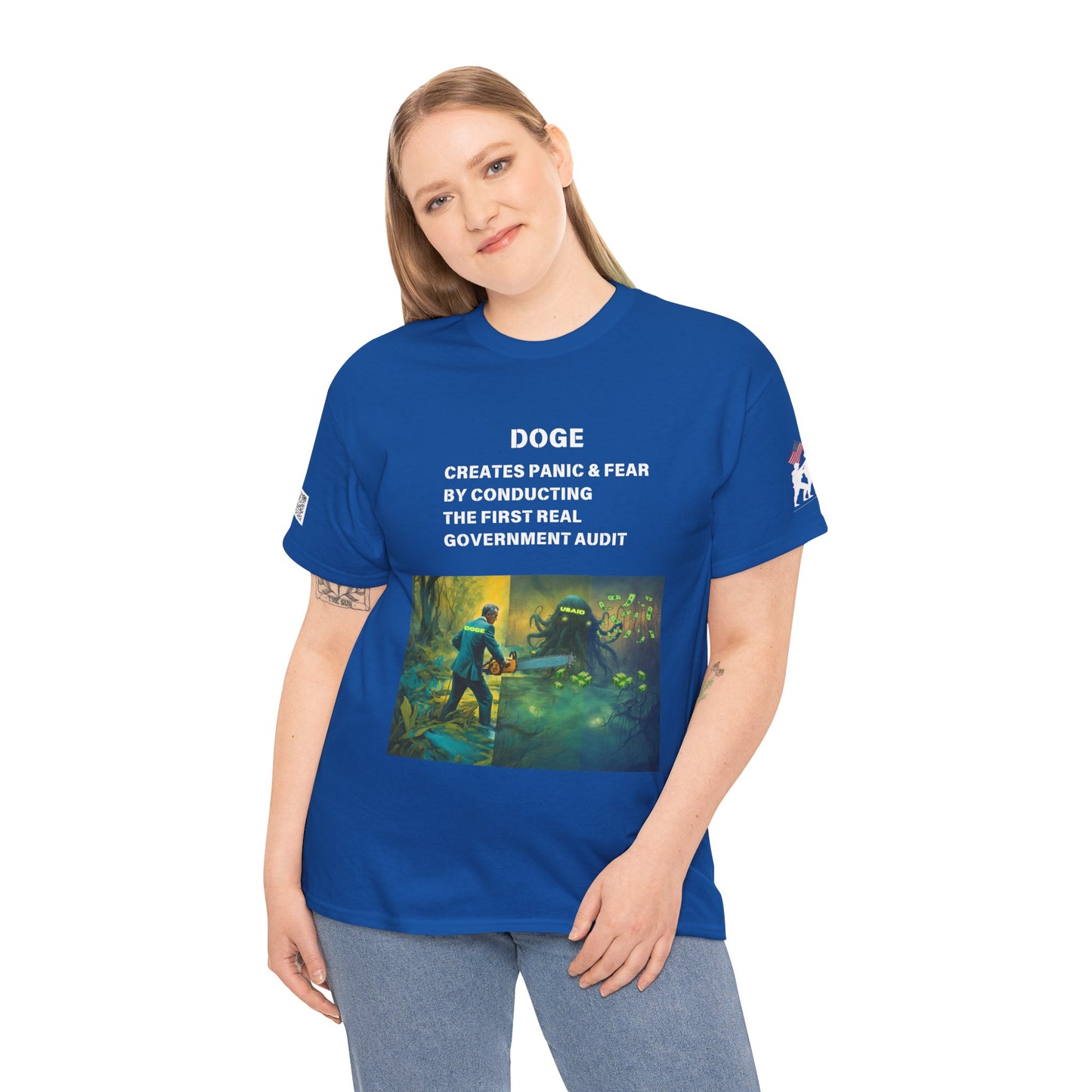 DOGE PANIC MONEY IN DC! Unisex Heavy Cotton Tee
