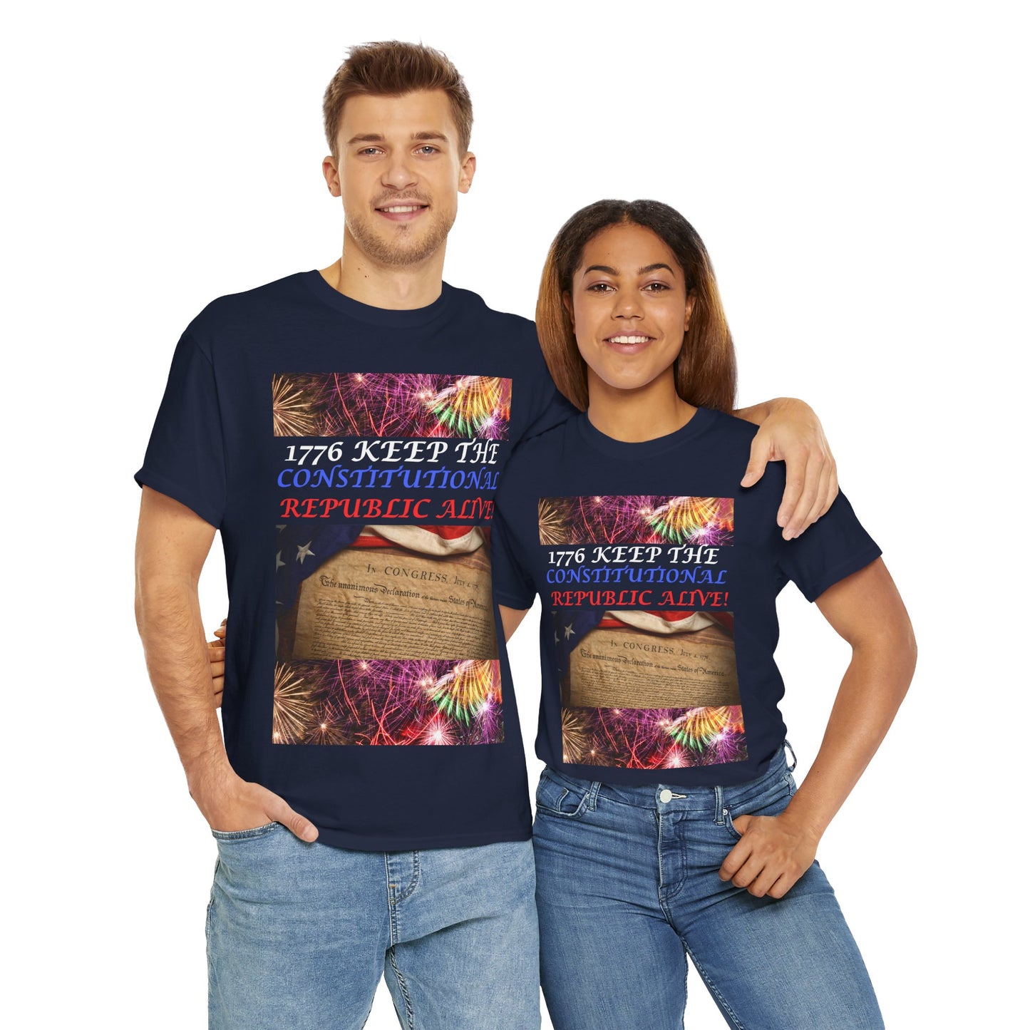 4th of July All Year Long! Unisex Heavy Cotton Tee