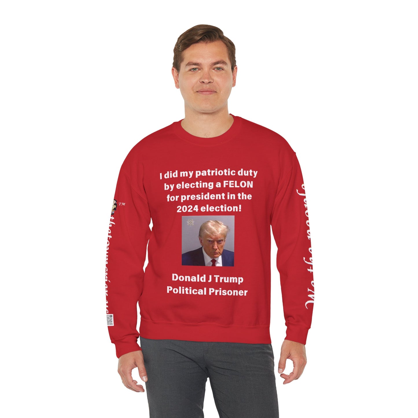 Felon for President! Unisex Heavy Blend™ Crewneck Sweatshirt