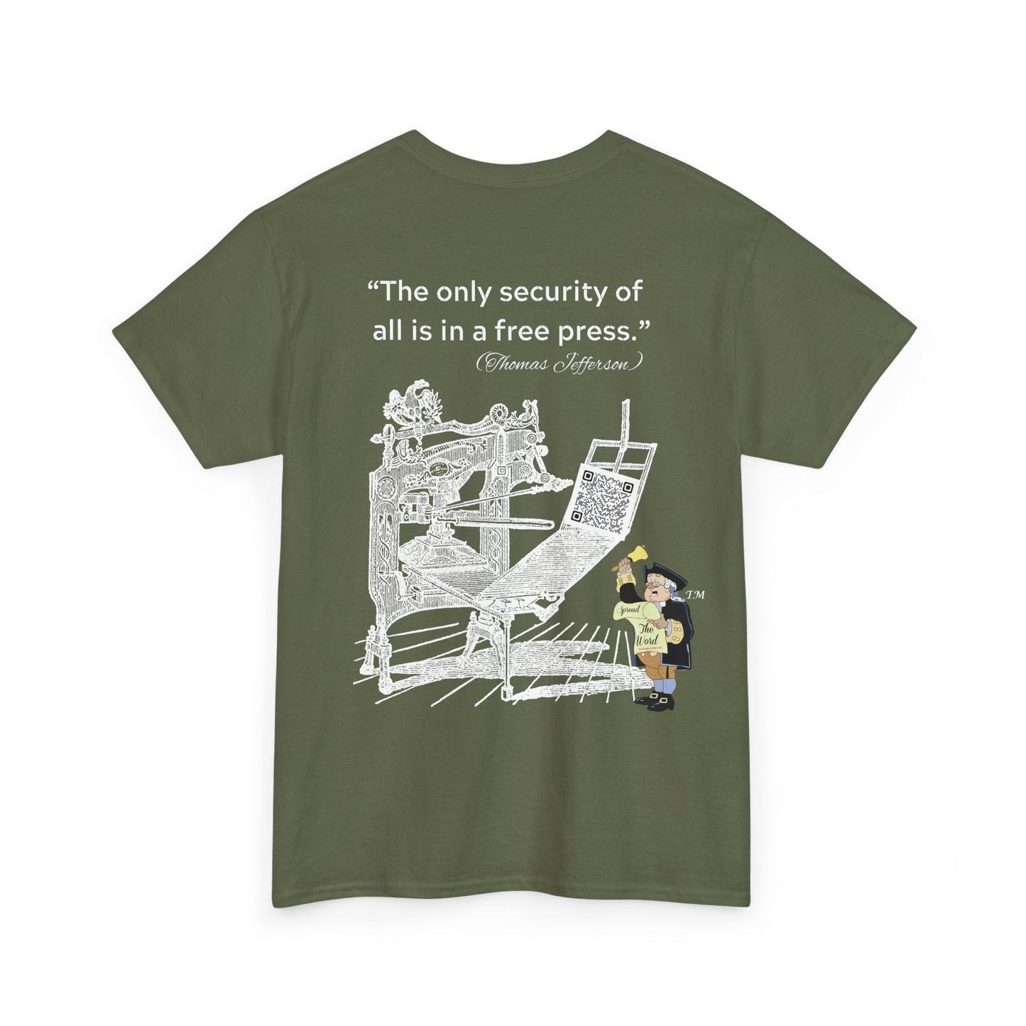 Freedom of Free Press Unisex Heavy Cotton Tee