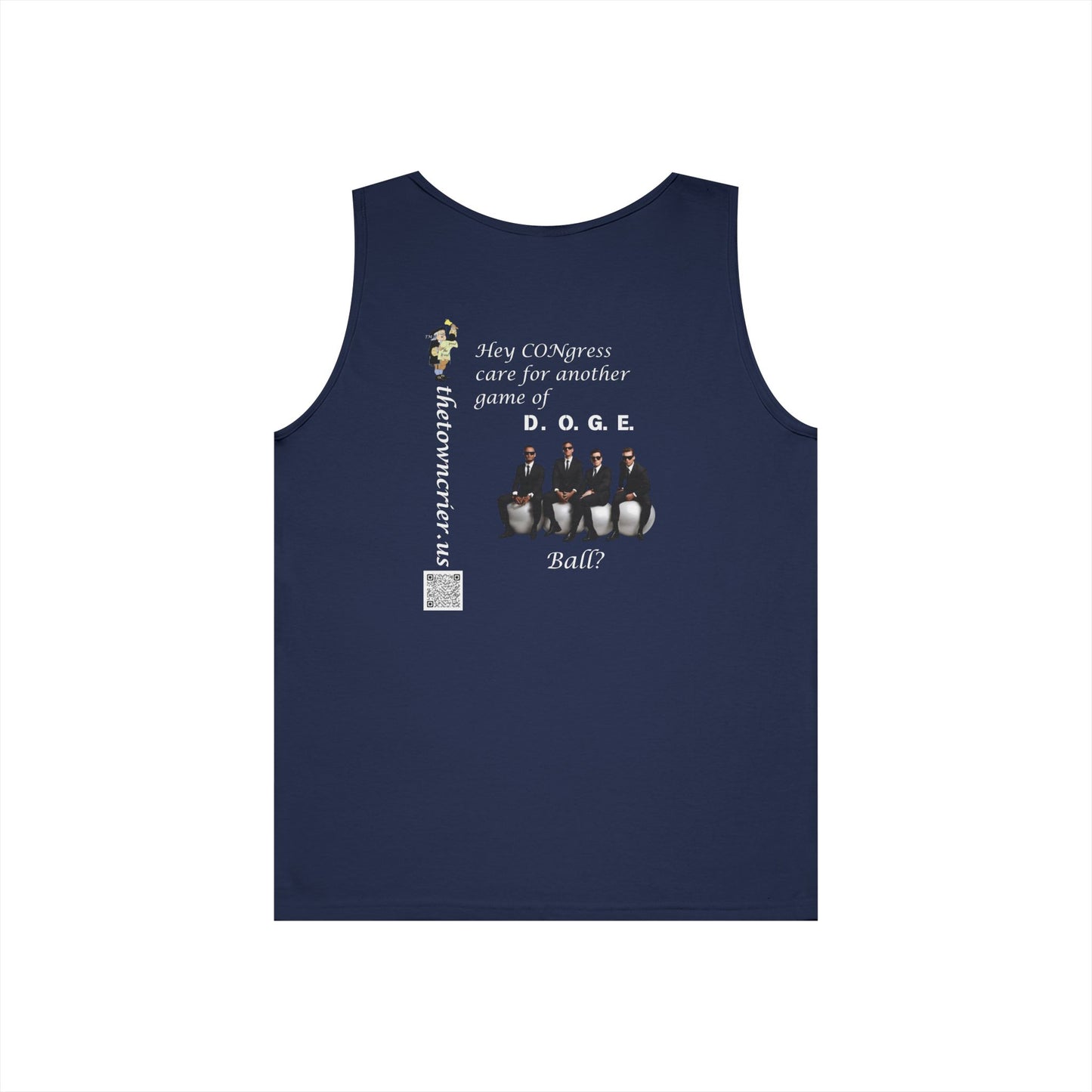 Game of DOGE Ball! Unisex Heavy Cotton Tank Top - Fun Graphic Tee for Summer Vibes