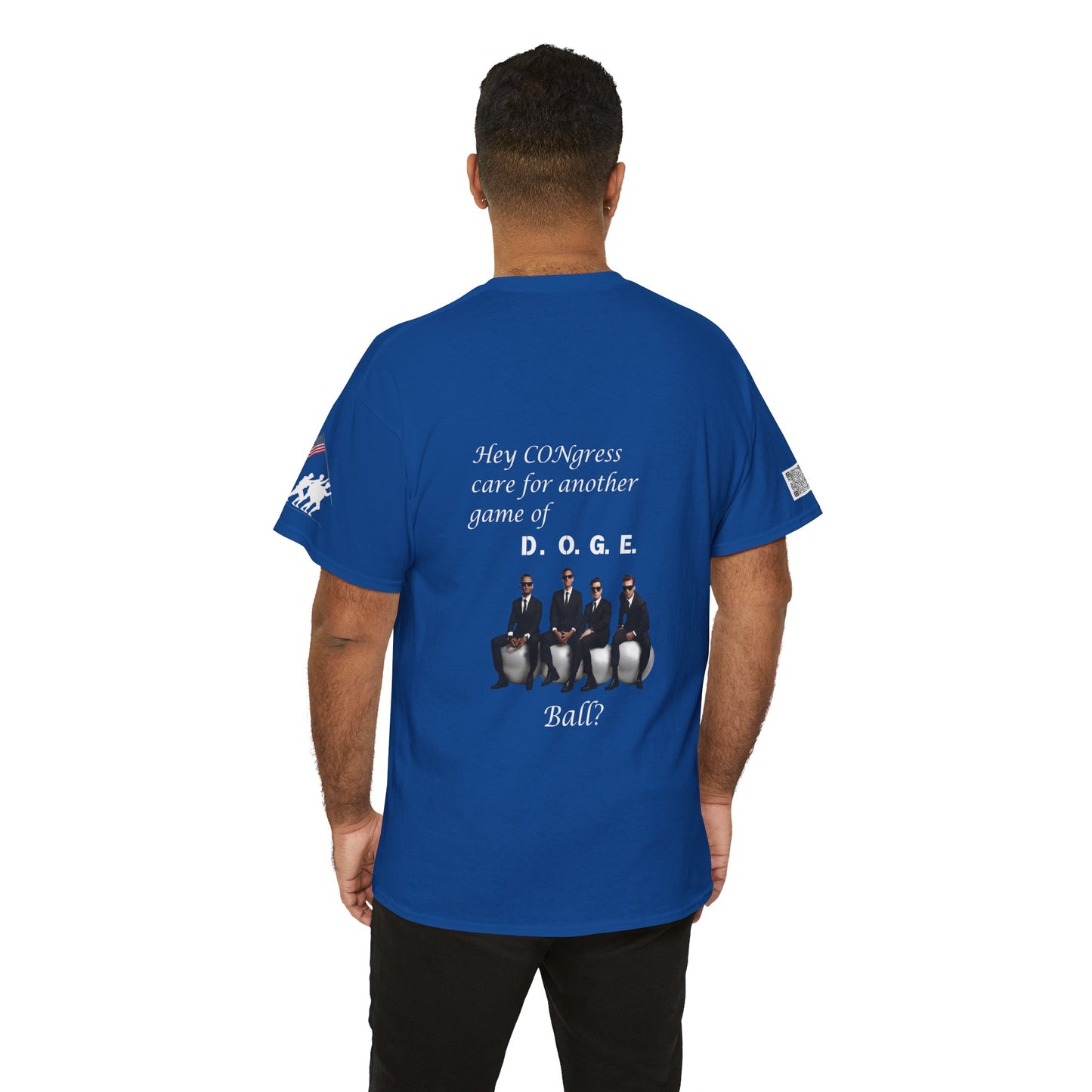 Game of D.O.G.E. Ball Design, Funny Unisex Heavy Cotton Tee, Perfect for Casual Style and Gatherings