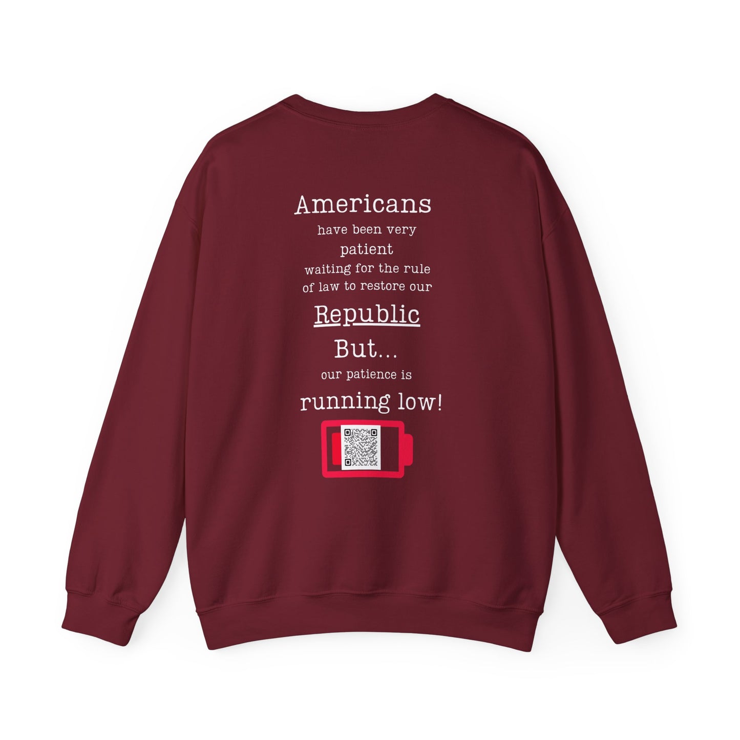 Patience is running low! Unisex Heavy Blend™ Crewneck Sweatshirt