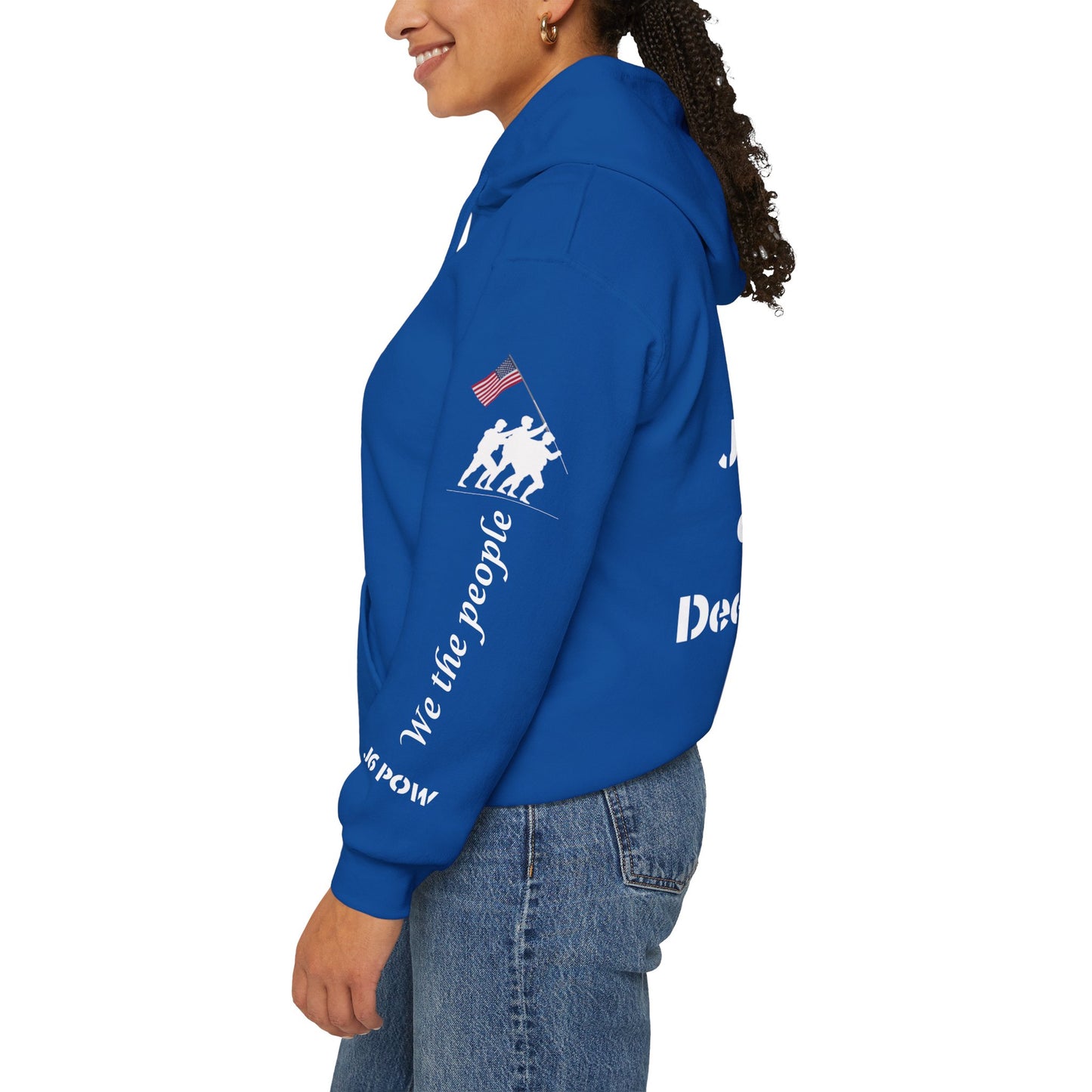 J6 POW of the Deep State! Unisex Heavy Blend™ Hooded Sweatshirt