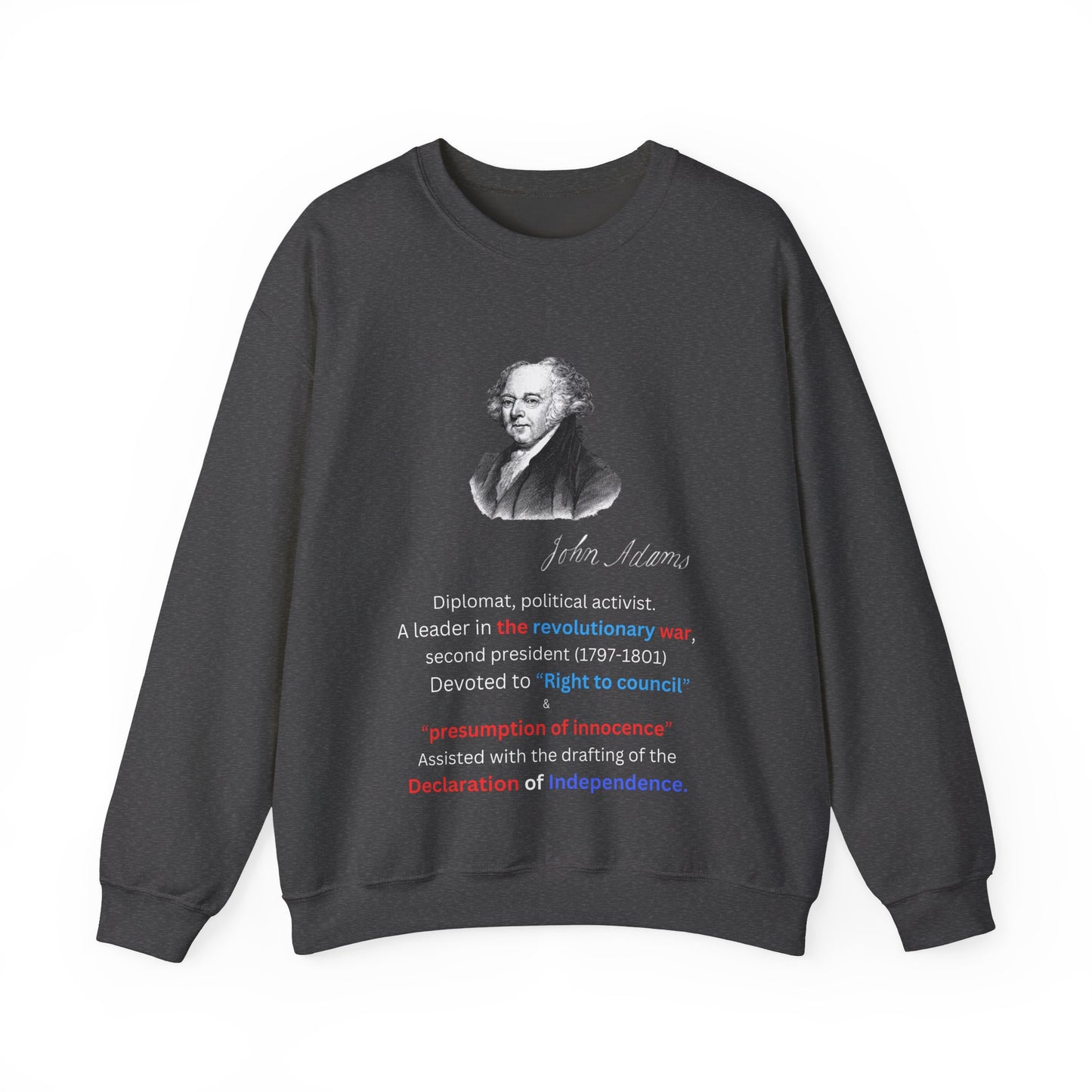 John Adams Unisex Heavy Blend™ Crewneck Sweatshirt
