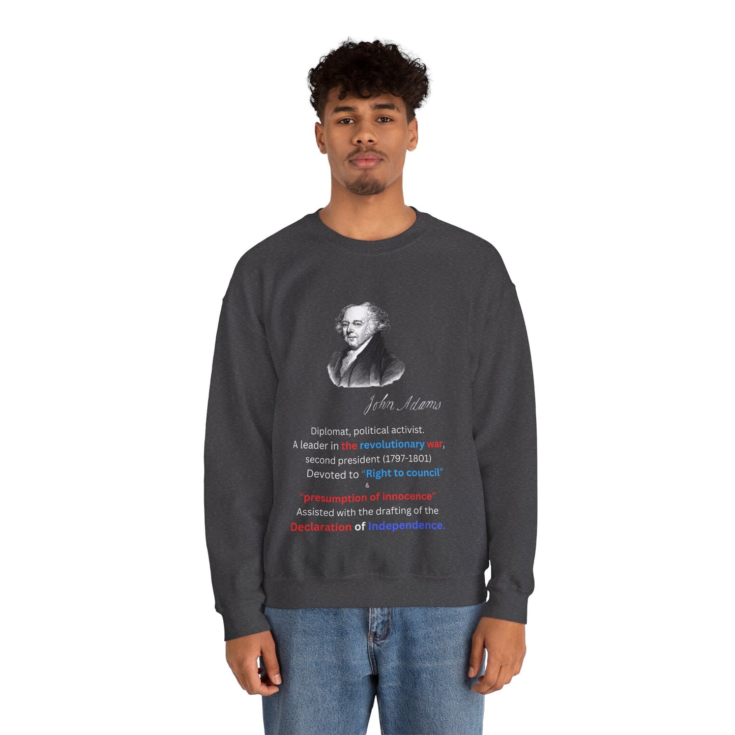 John Adams Unisex Heavy Blend™ Crewneck Sweatshirt