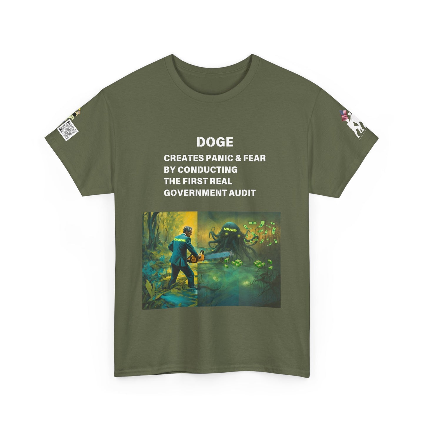 DOGE PANIC MONEY IN DC! Unisex Heavy Cotton Tee