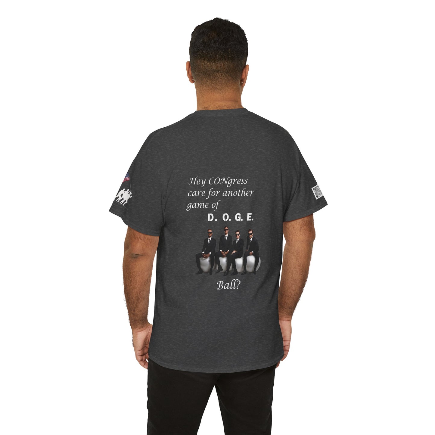 Game of D.O.G.E. Ball Design, Funny Unisex Heavy Cotton Tee, Perfect for Casual Style and Gatherings