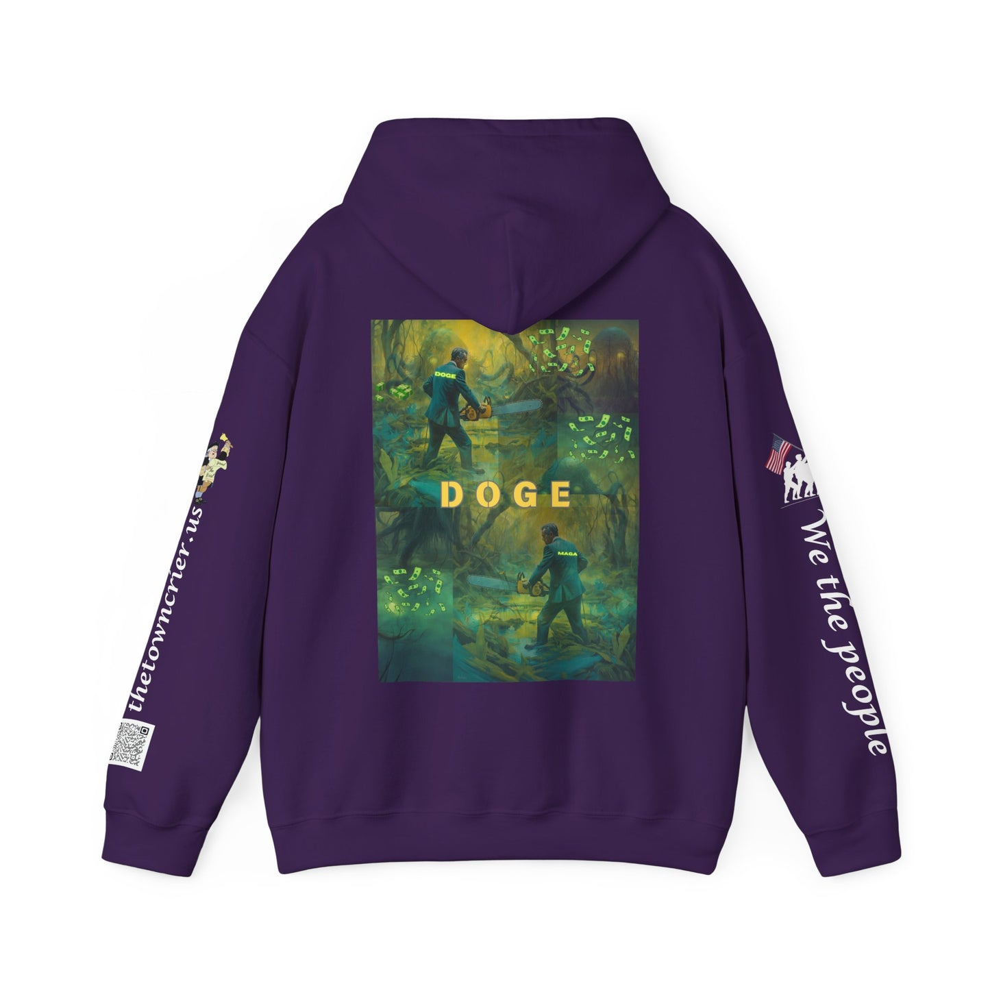 DOGE PANIC MONEY IN DC! Unisex Heavy Blend™ Hooded Sweatshirt