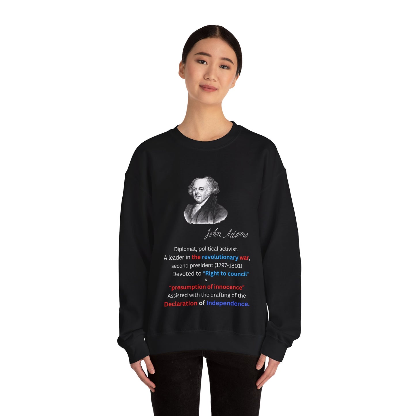 John Adams Unisex Heavy Blend™ Crewneck Sweatshirt