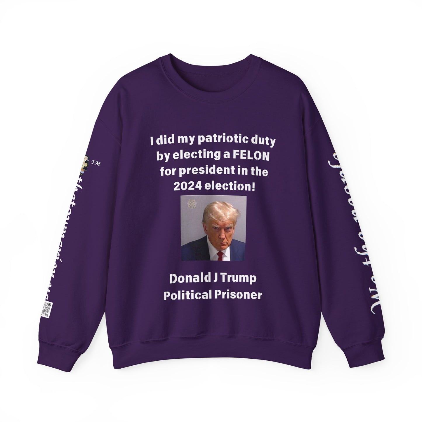 Felon for President! Unisex Heavy Blend™ Crewneck Sweatshirt