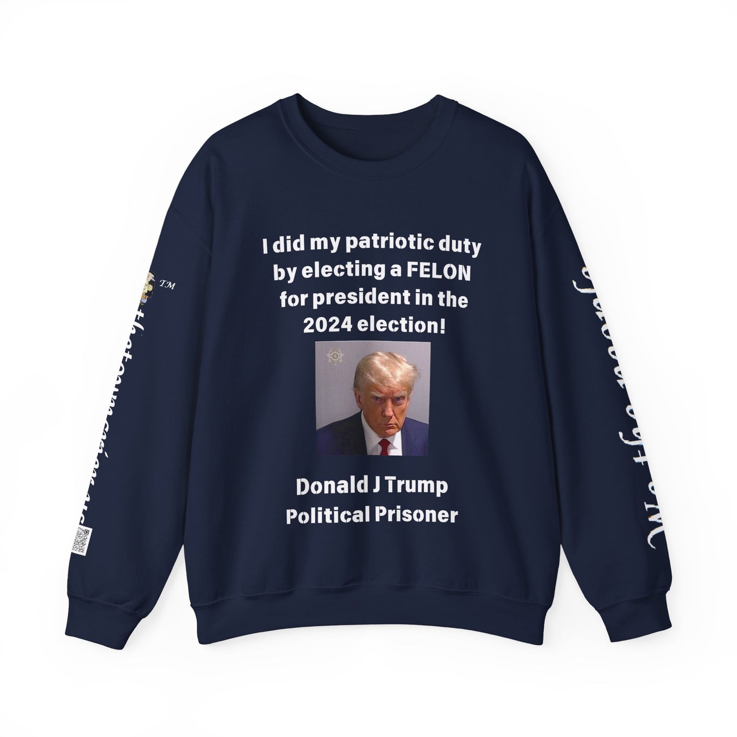 Felon for President! Unisex Heavy Blend™ Crewneck Sweatshirt