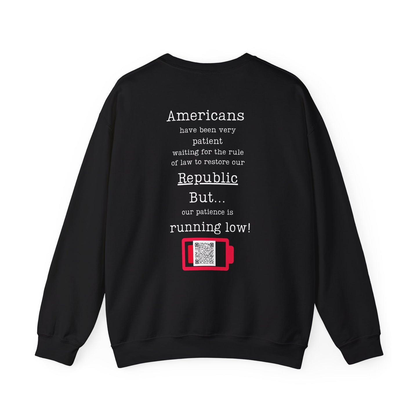 Patience is running low! Unisex Heavy Blend™ Crewneck Sweatshirt