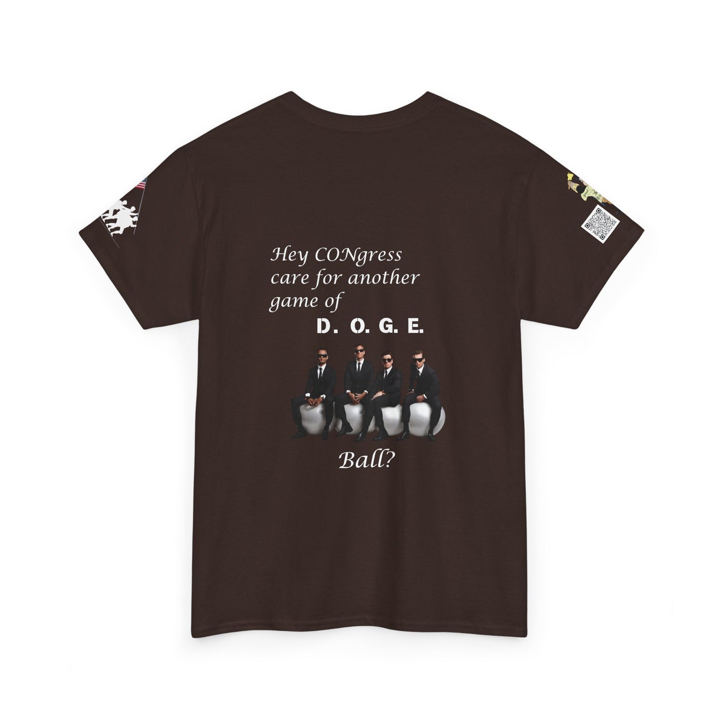 Game of D.O.G.E. Ball Design, Funny Unisex Heavy Cotton Tee, Perfect for Casual Style and Gatherings