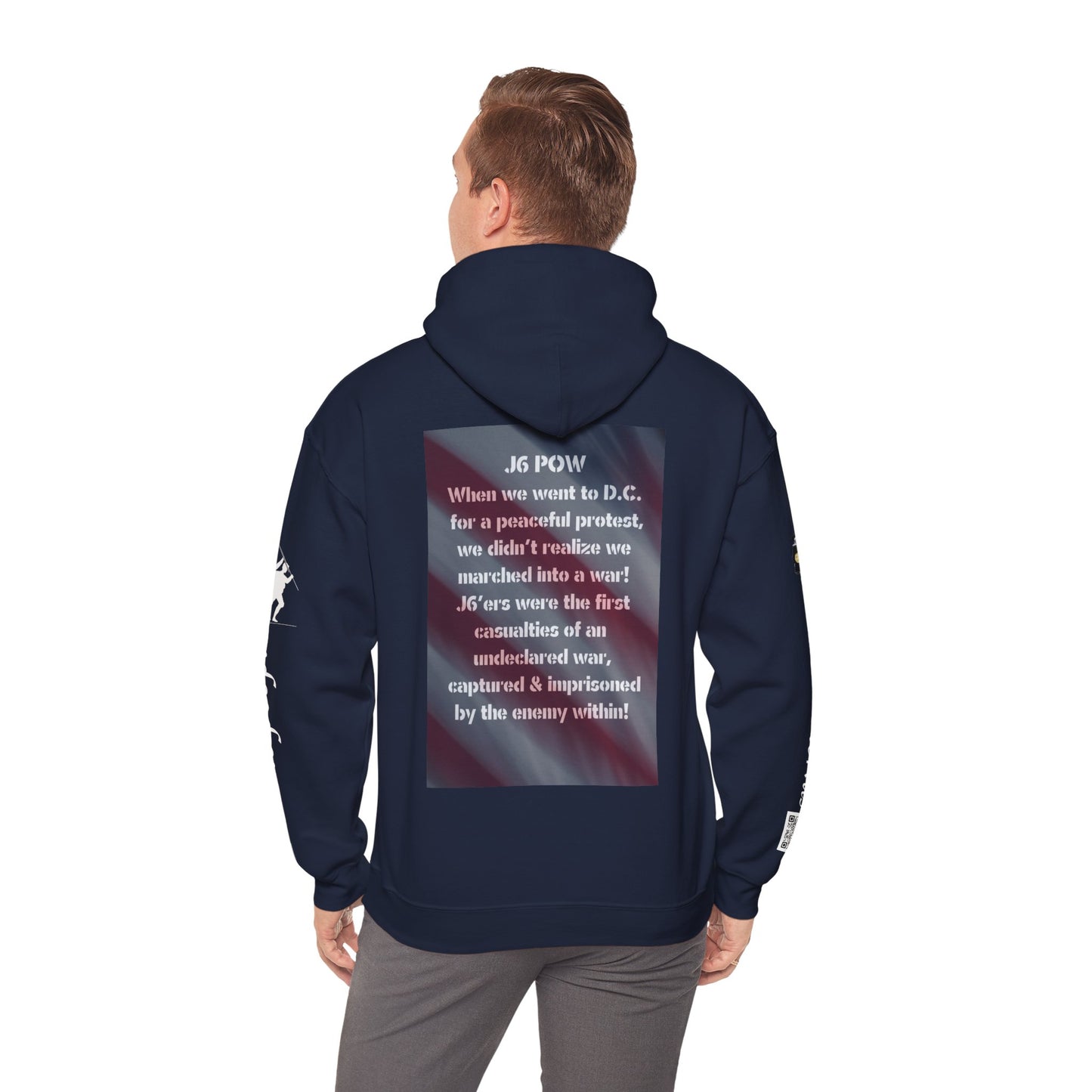 J6 POW DC. Unisex Heavy Blend™ Hooded Sweatshirt