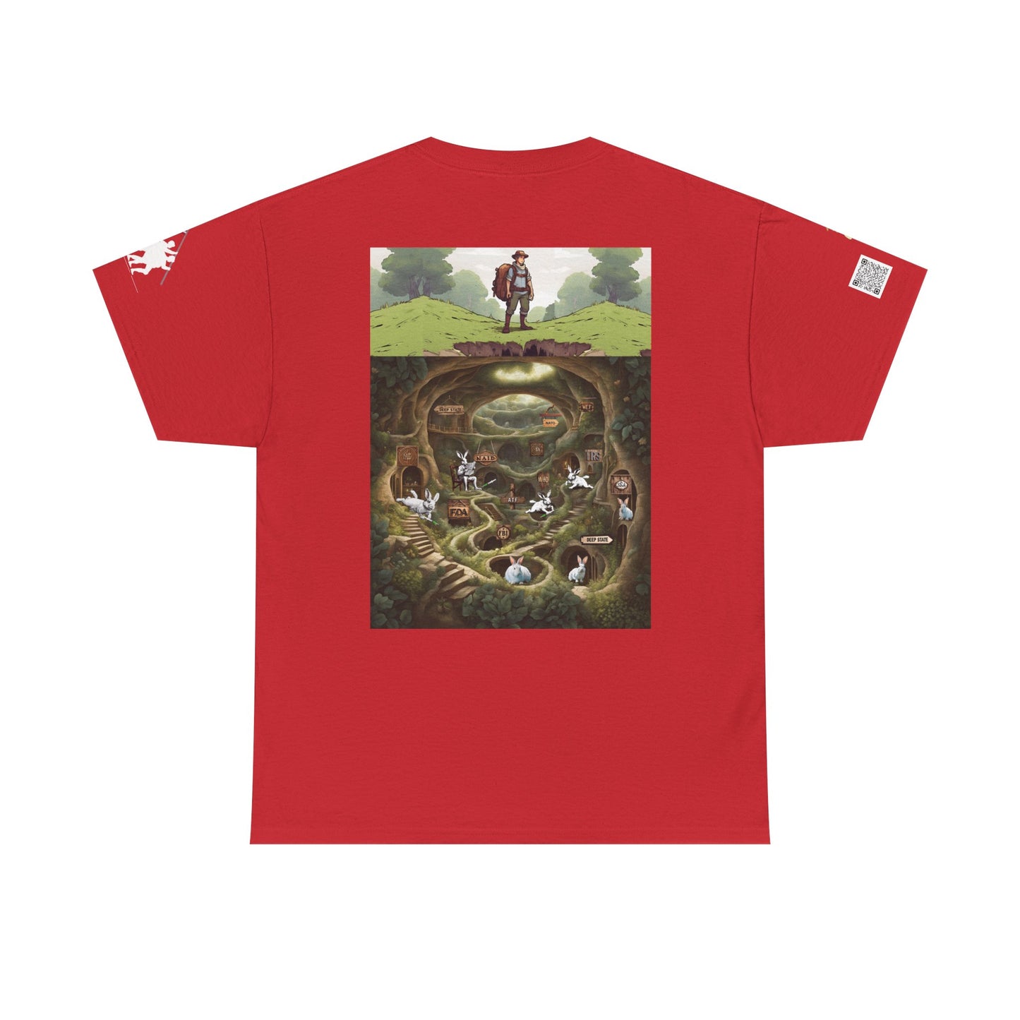 Pirate Bunny Unisex Heavy Cotton Tee - Adventure-Inspired Graphic T-Shirt