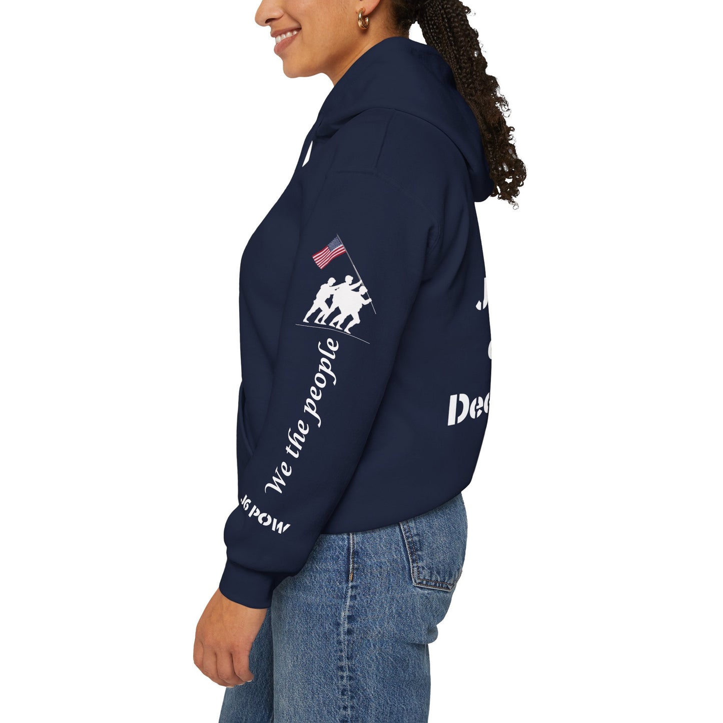J6 POW of the Deep State! Unisex Heavy Blend™ Hooded Sweatshirt