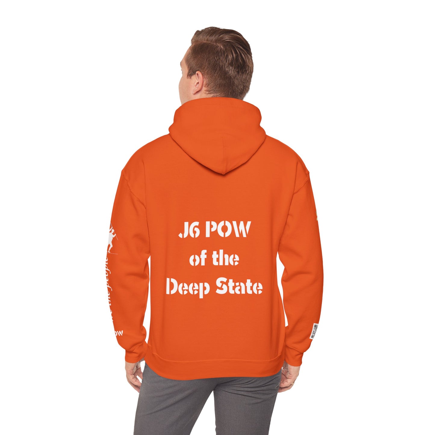 J6 POW of the Deep State! Unisex Heavy Blend™ Hooded Sweatshirt