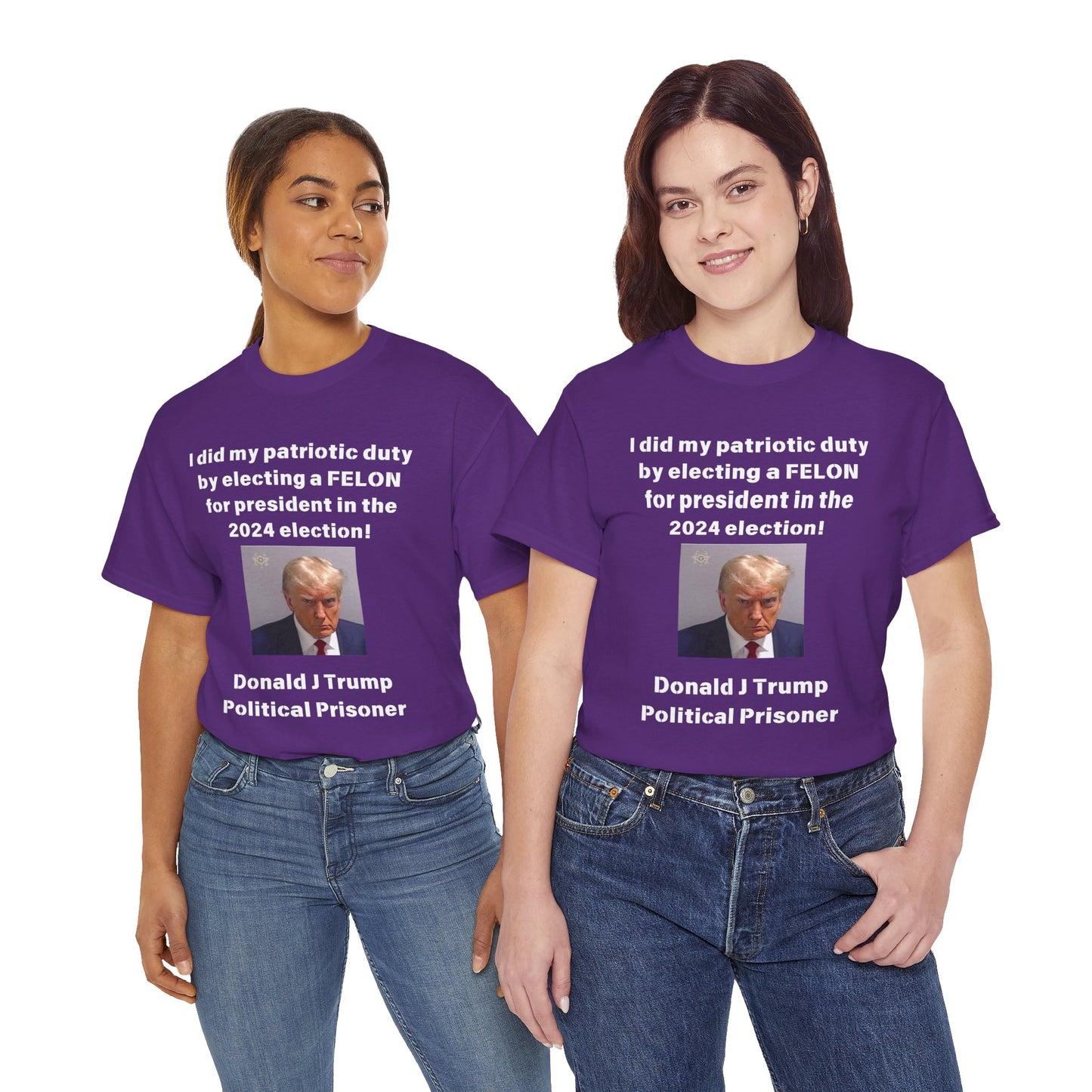 Felon for President! Unisex Heavy Cotton Tee