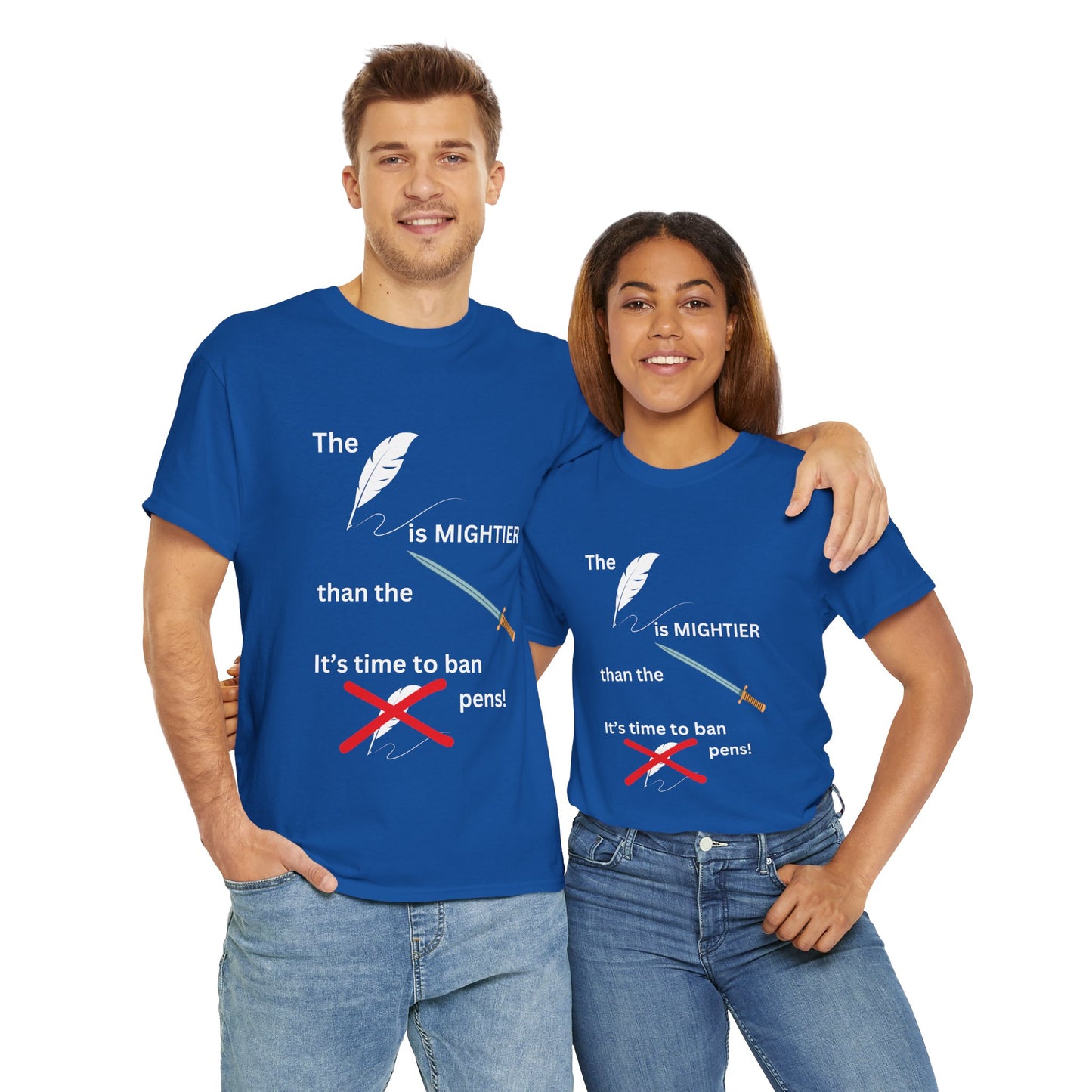 Pen V Sword Unisex Heavy Cotton Tee
