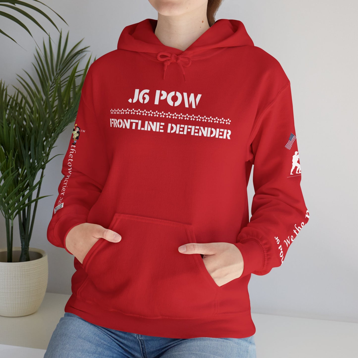 J6 POW of the Deep State! Unisex Heavy Blend™ Hooded Sweatshirt