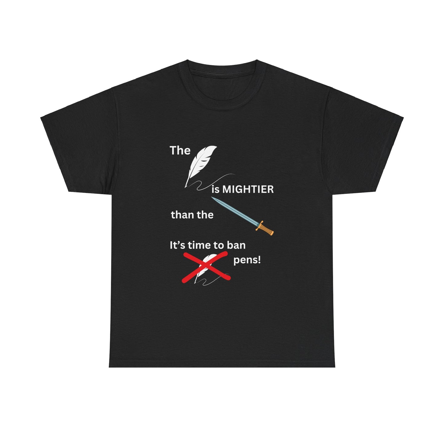 Pen V Sword Unisex Heavy Cotton Tee