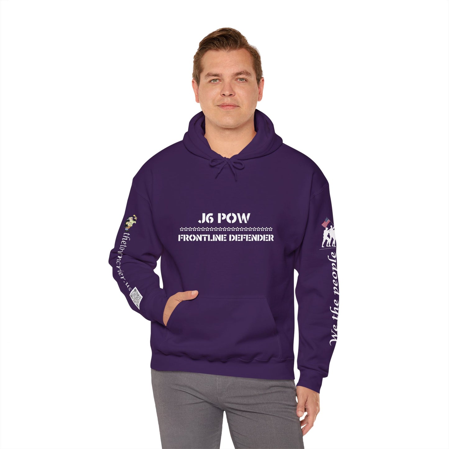 J6 POW DC. Unisex Heavy Blend™ Hooded Sweatshirt